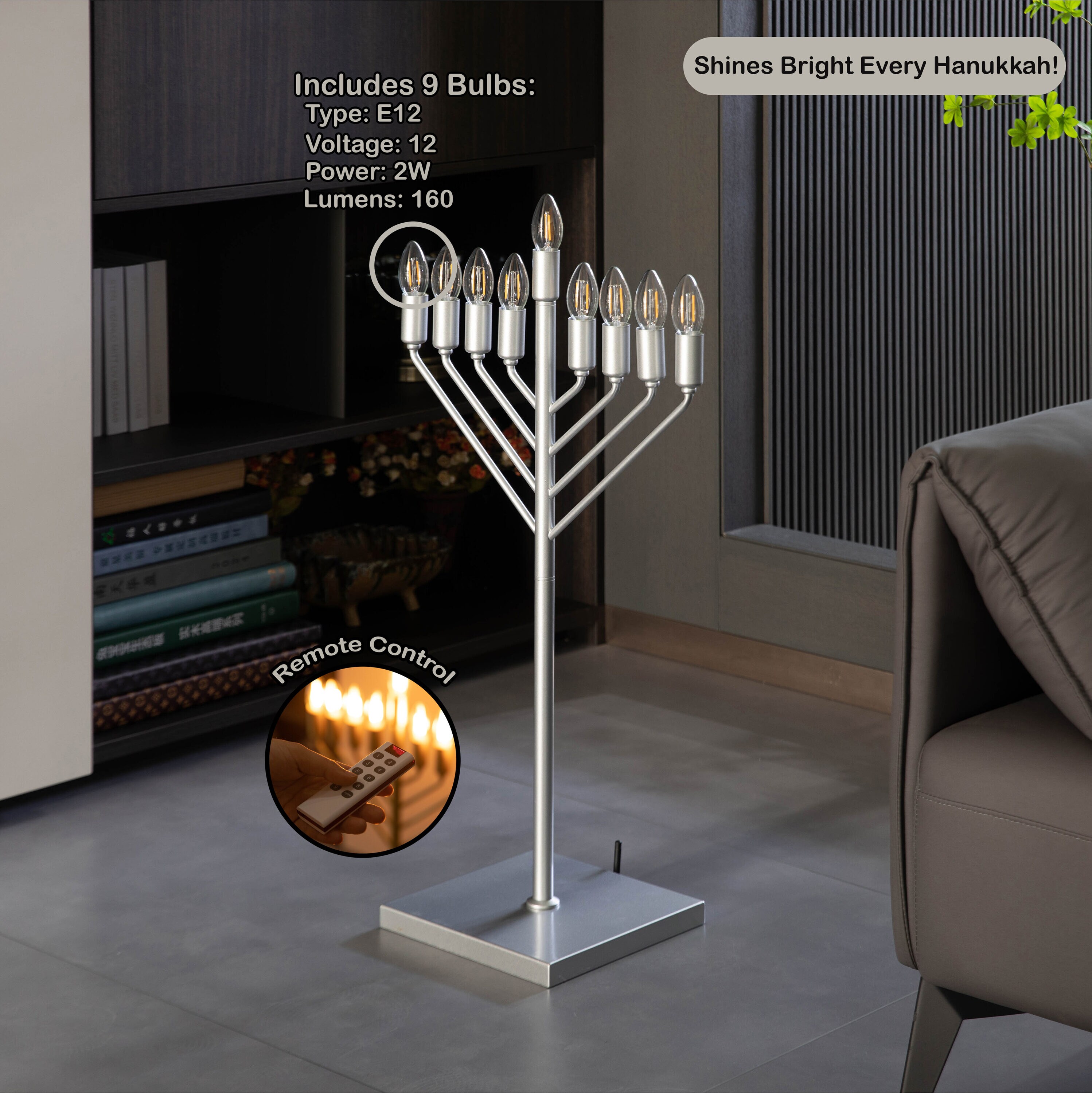 Vintiquewise QI004693SL Indoor-Hanakkah-Decor - View #2