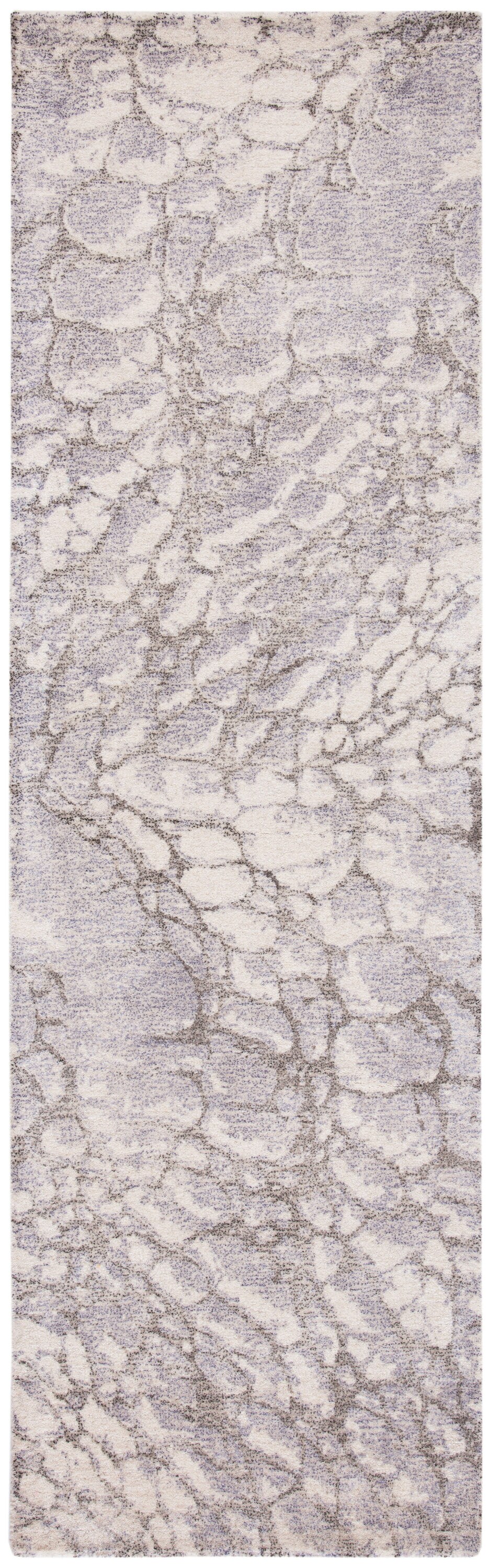 Elysian Fields Purple & Ivory Tufted Wool Blend Runner Rug