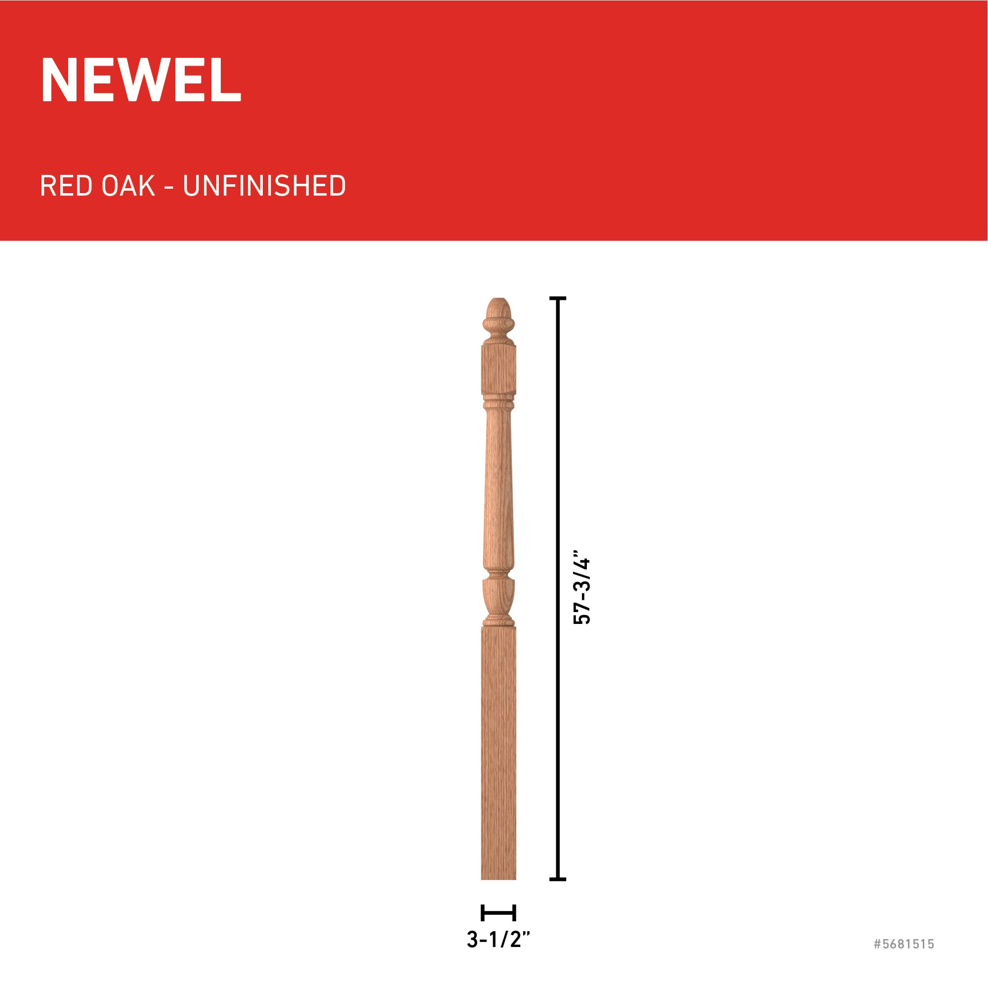 L.J. Smith Stair Systems LJP-3042-O Interior-Stairpart-Newel-Posts - View #3