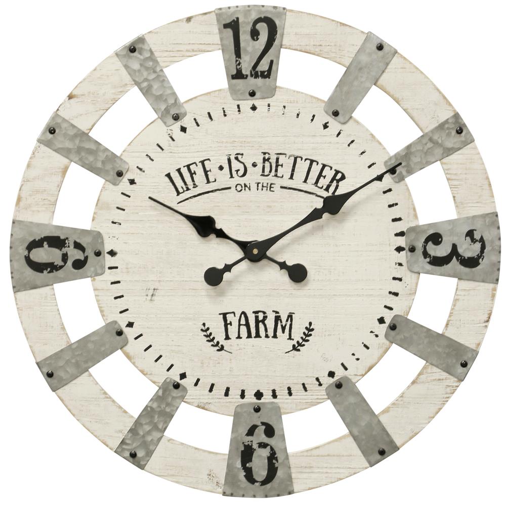 StyleCraft Home Collection WC2134DS Analog Round Wall Clock