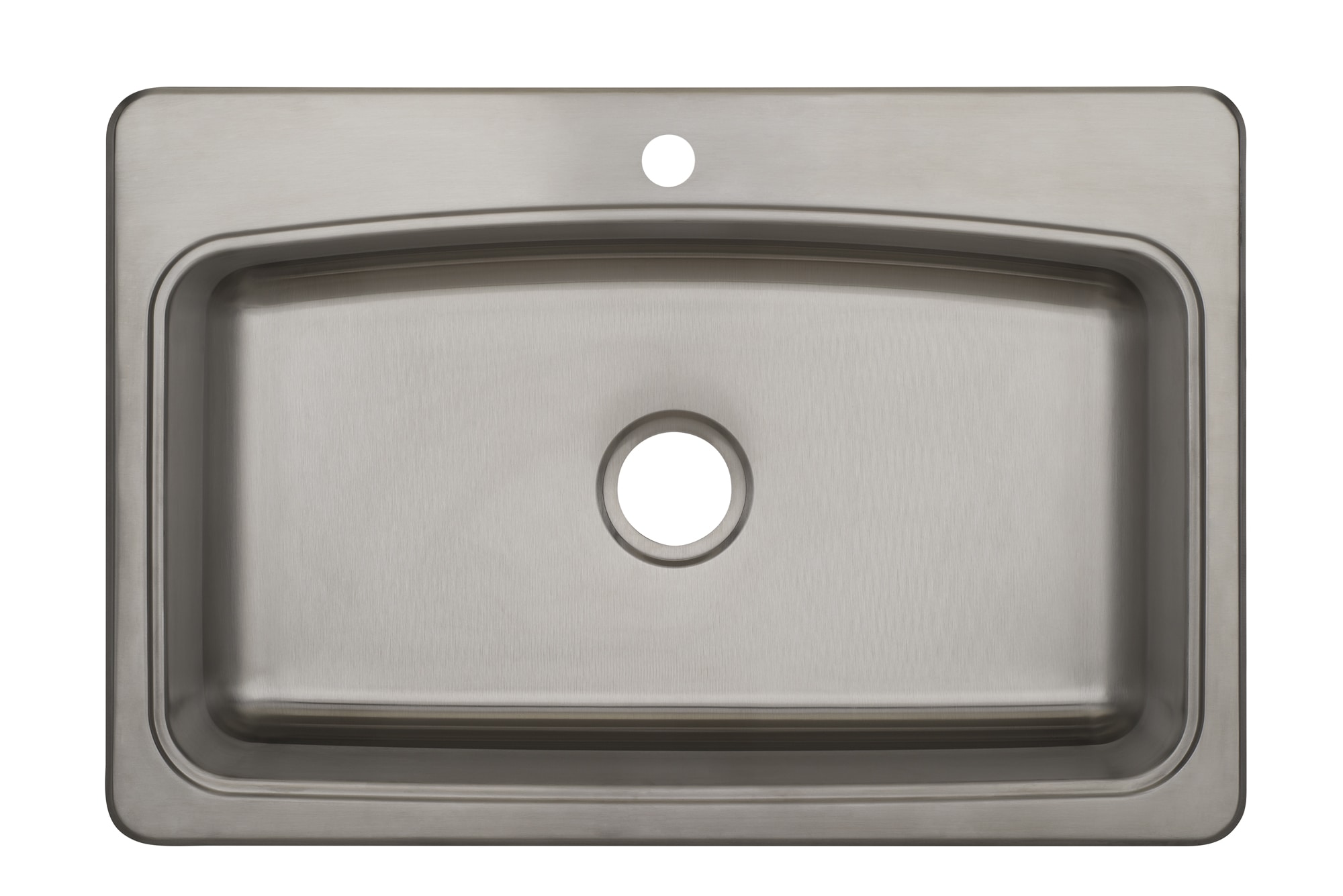 PROFLO PFSR1B332281 Drop-in 32.9375-in x 22.0625-in Stainless steel Single bowl 20 -Gauge Kitchen Sink