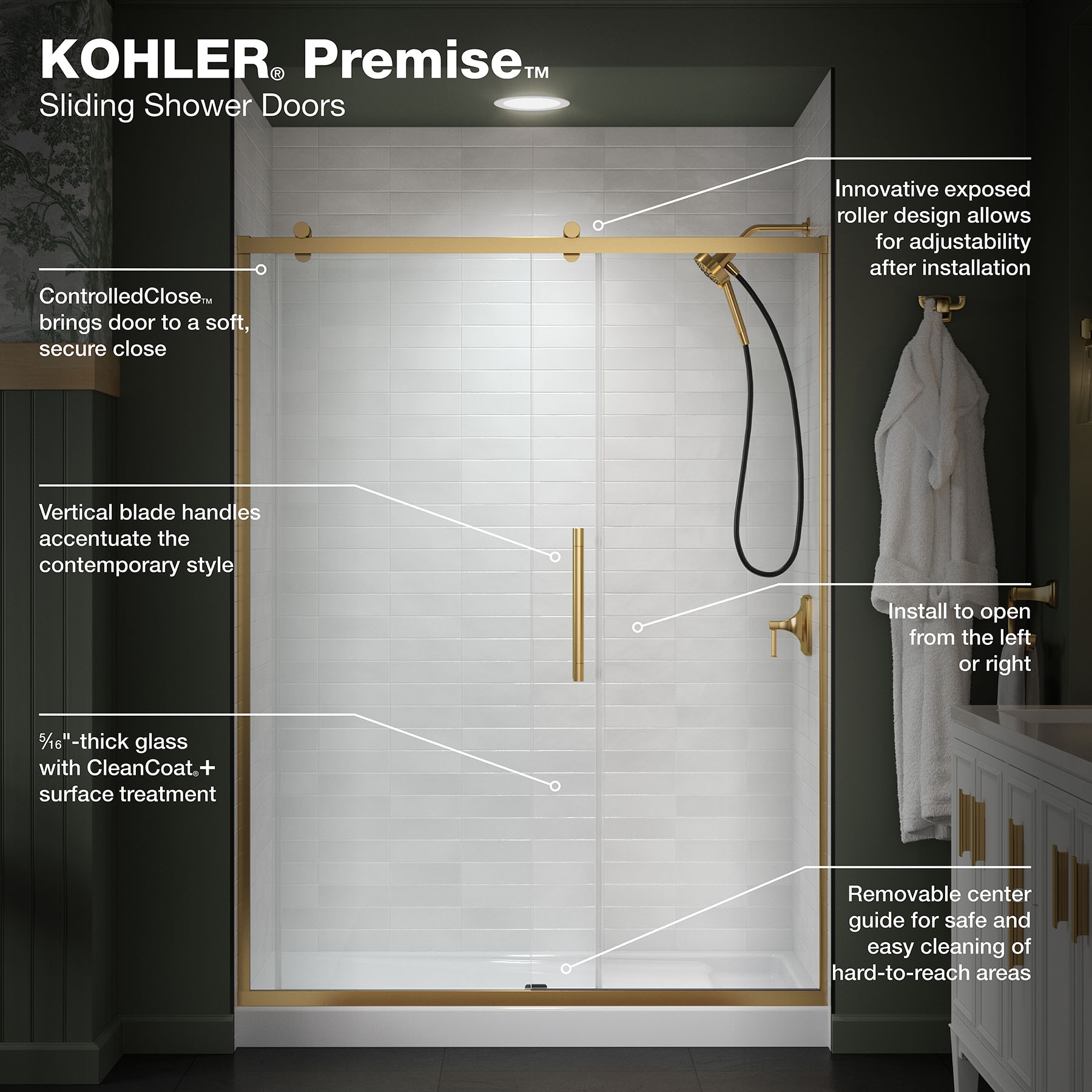 KOHLER 702471-8L-2MB Shower-Doors - View #6