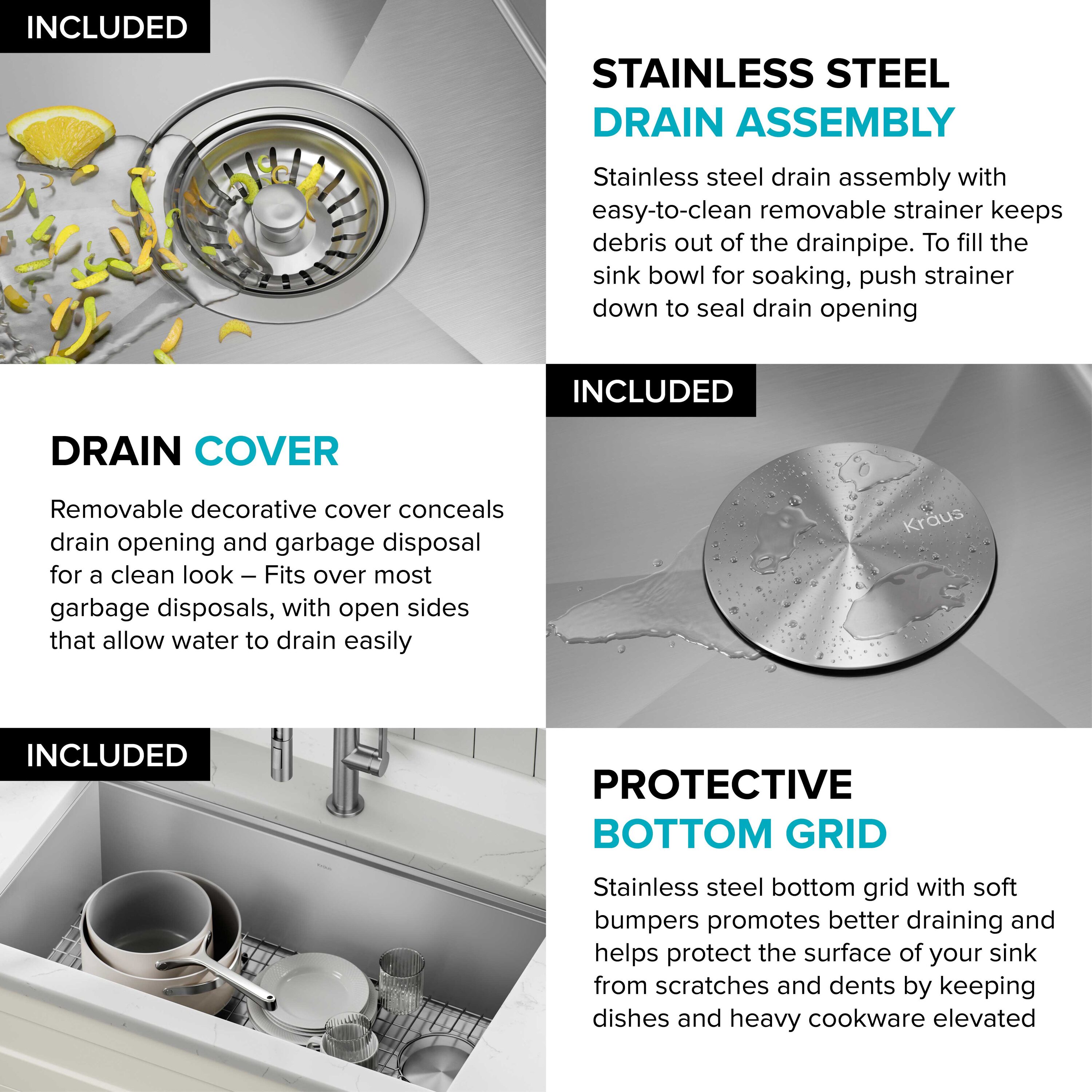 Kraus KWU110-27 Kitchen-Sinks - View #9