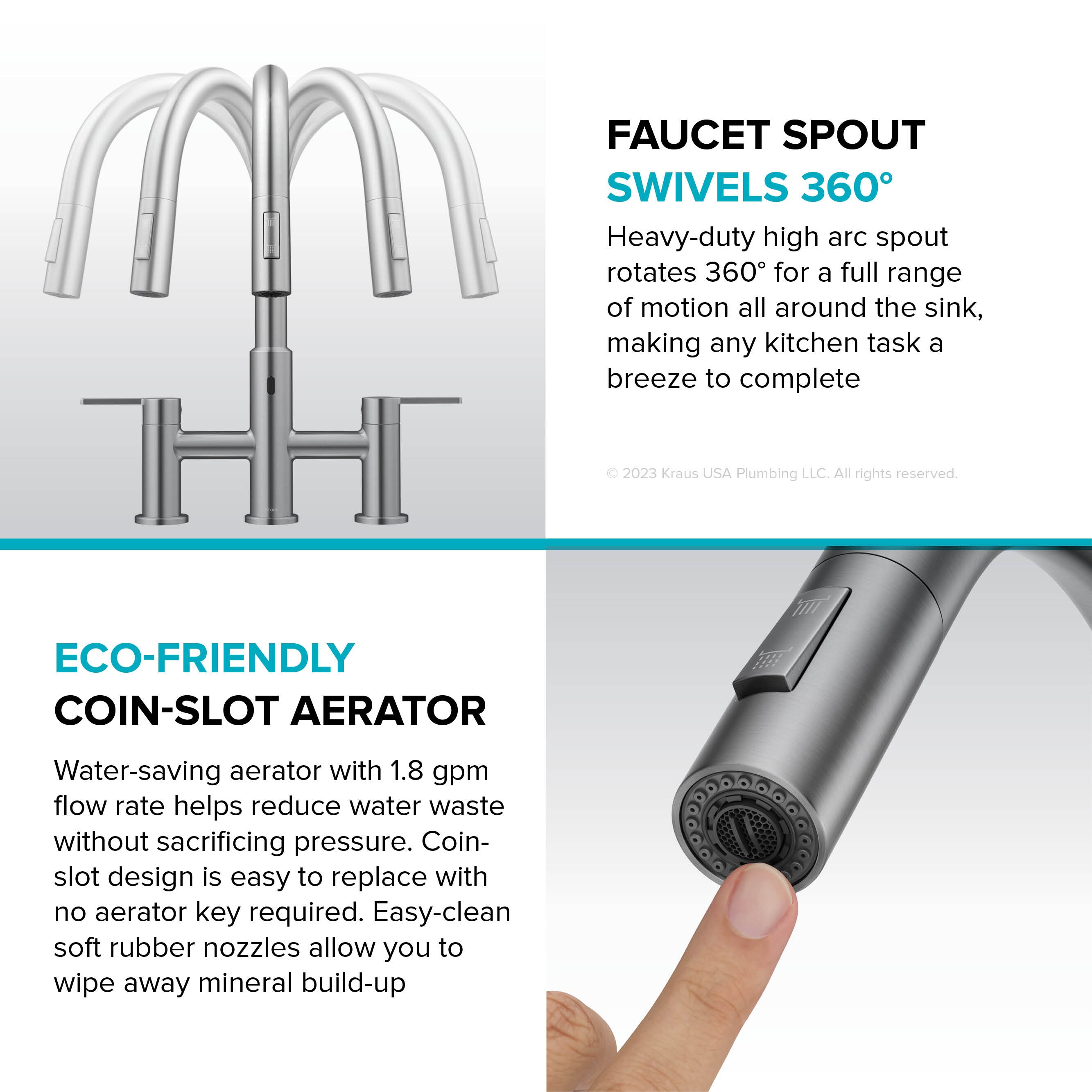 Kraus KSF-3122SFS Kitchen-Faucets - View #7
