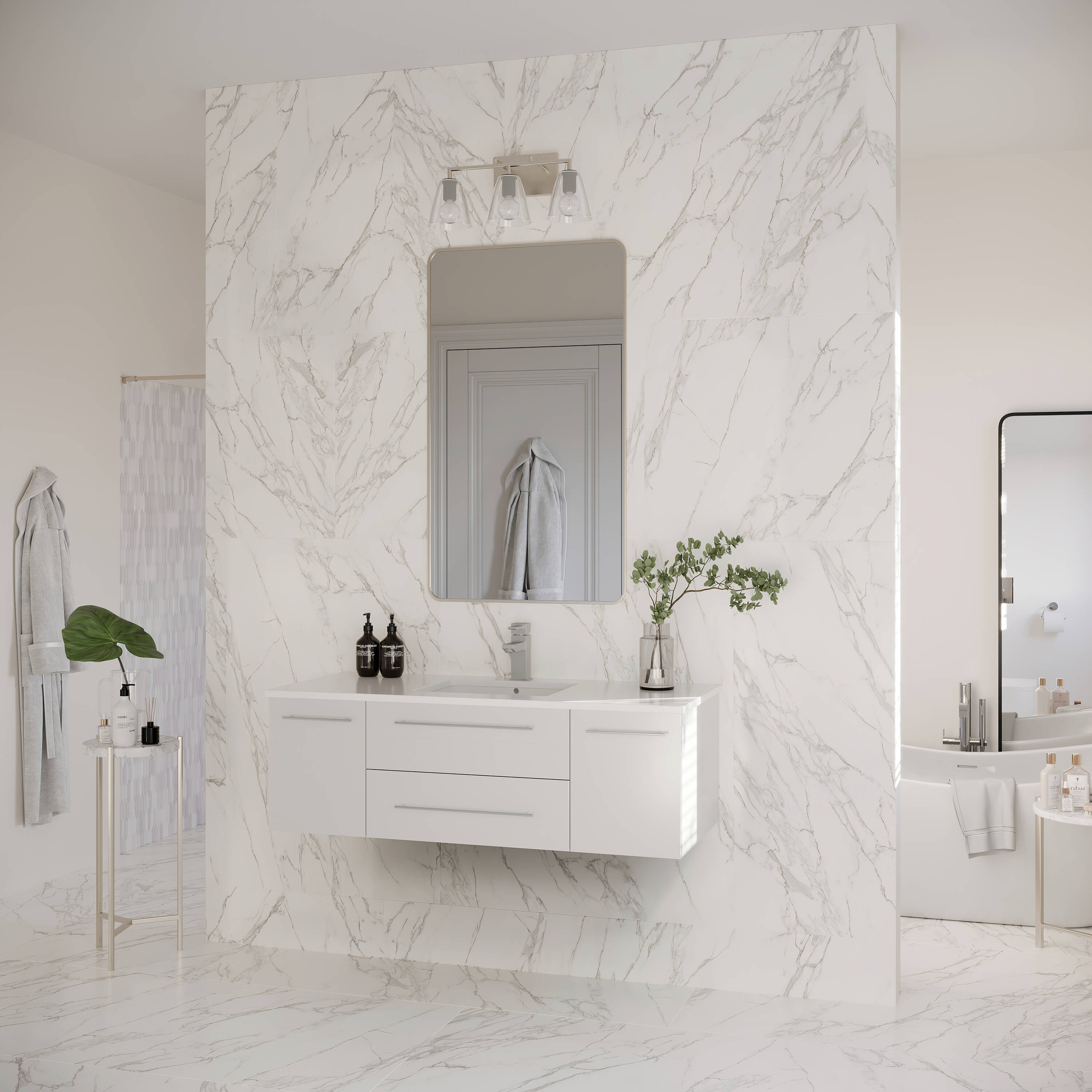 Fresca FCB6148WH-UNS-CWH-U Bath-Vanity-Combo - View #4