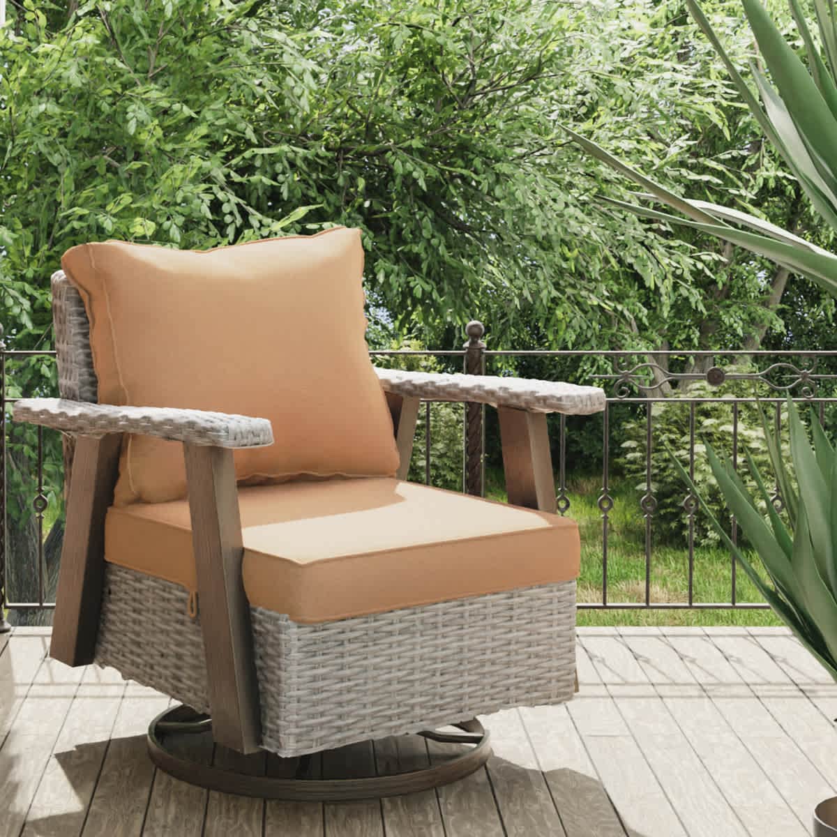 Bestier USLOW-O400380A-COFE Patio-Conversation-Sets - View #2