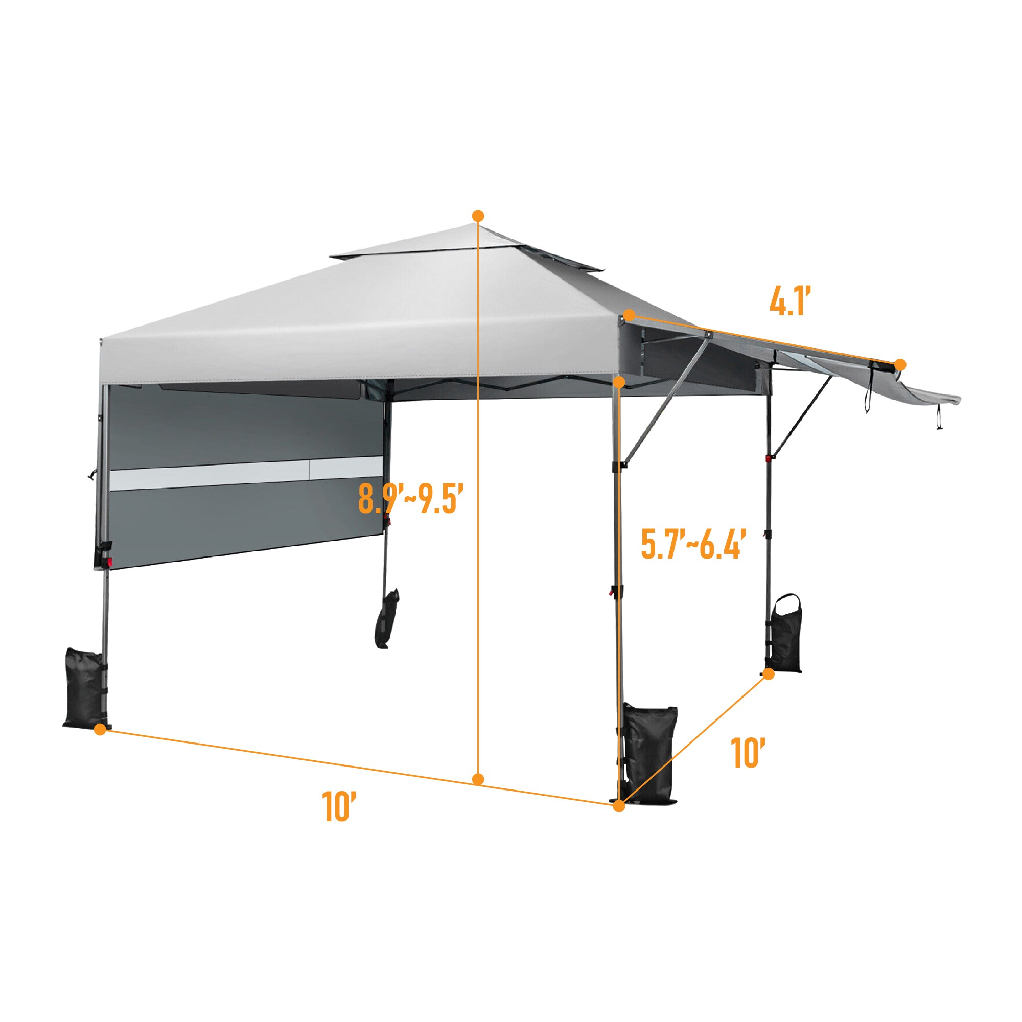 WELLFOR TDJ10844WH Canopies-Sl - View #4