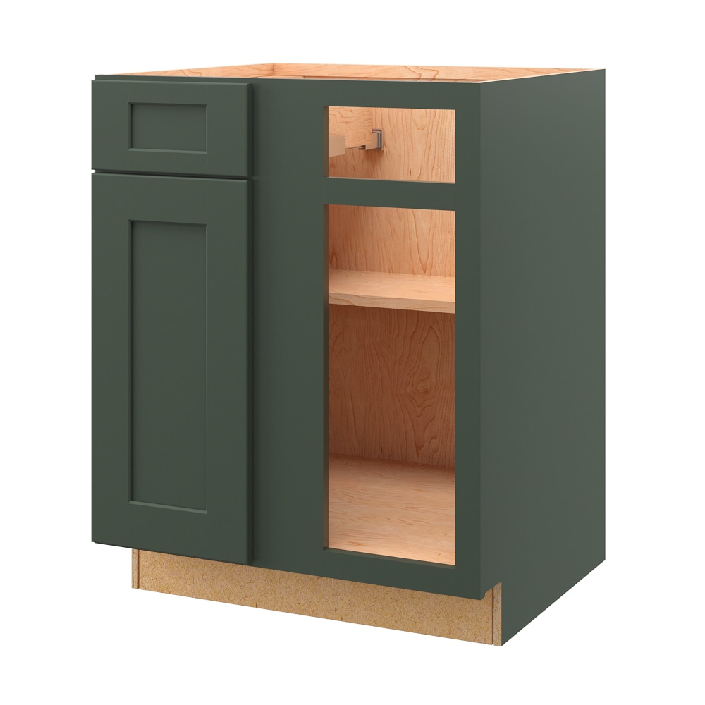 allen + roth Galway 27-in W x 34.5-in H x 24-in D Sage Sink Base Fully Assembled Cabinet (Flat Panel Shaker Style)