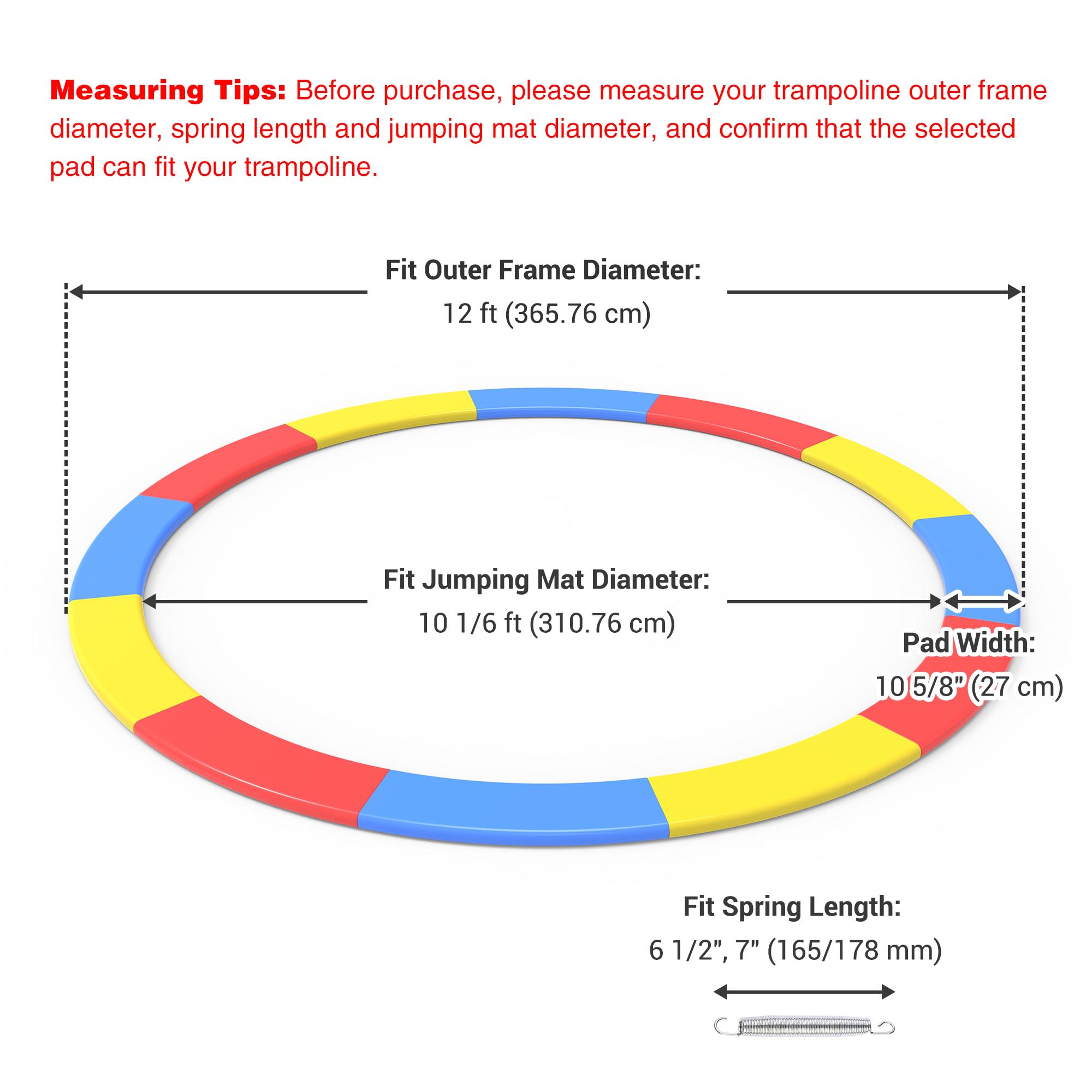 Yescom 09TSP006-12FT-00-LO Trampoline-Accessories - View #7
