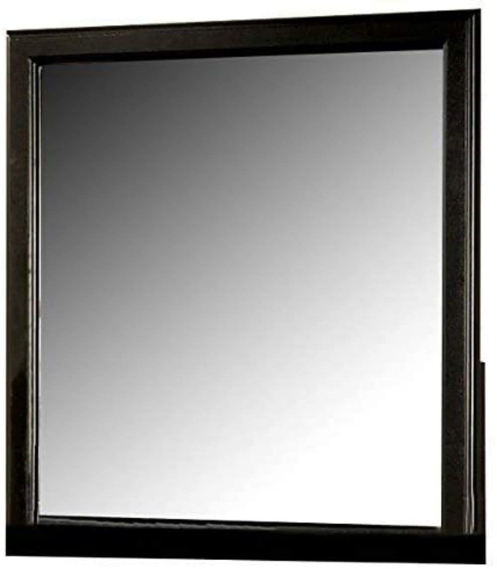 Maocao Hoom BH19504 36-Inches W x 38.0-Inches H Rectangle Black Framed Vanity Mirror