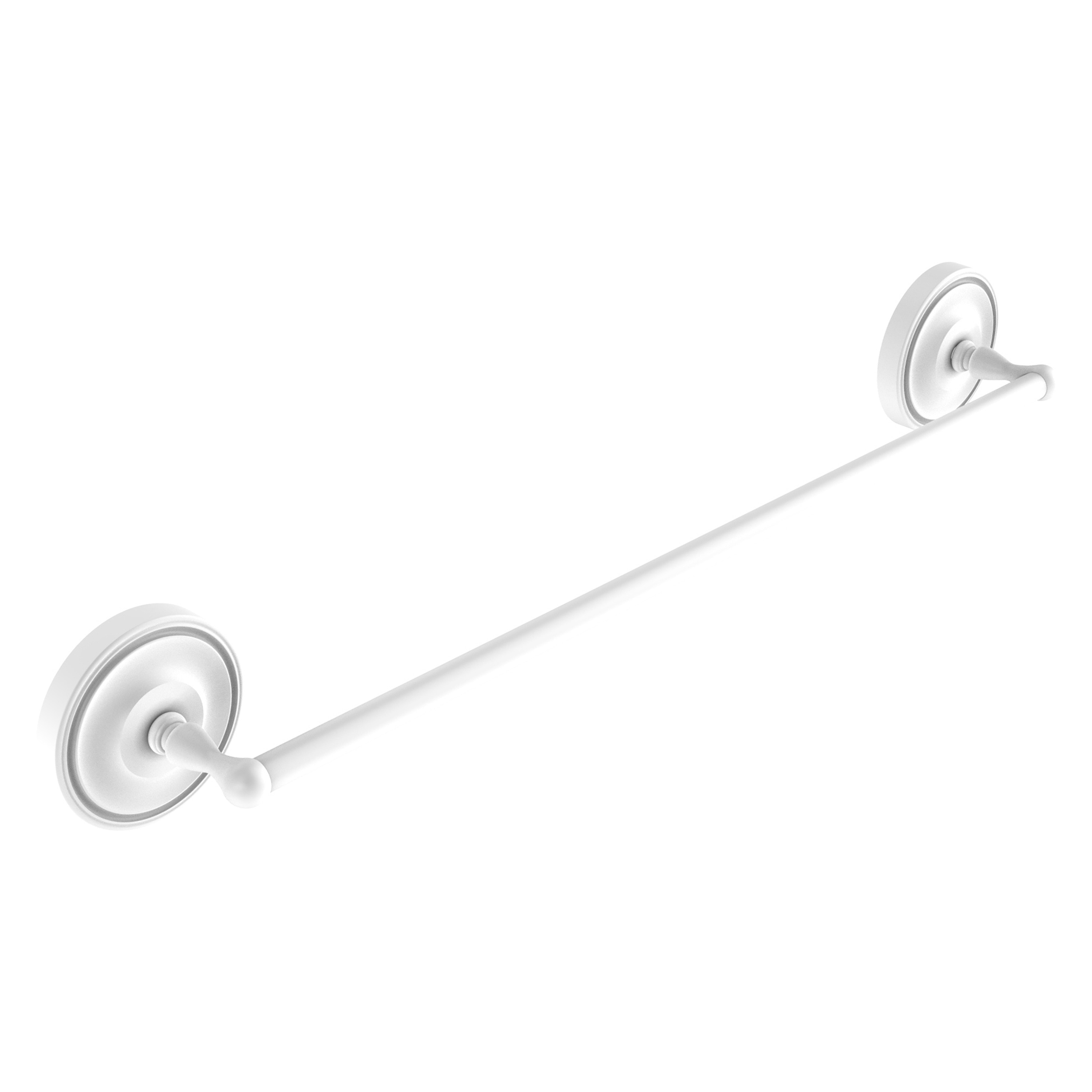 Allied Brass R-31/30-WHM Regal 30-in Matte White Wall mount Single Towel Bar