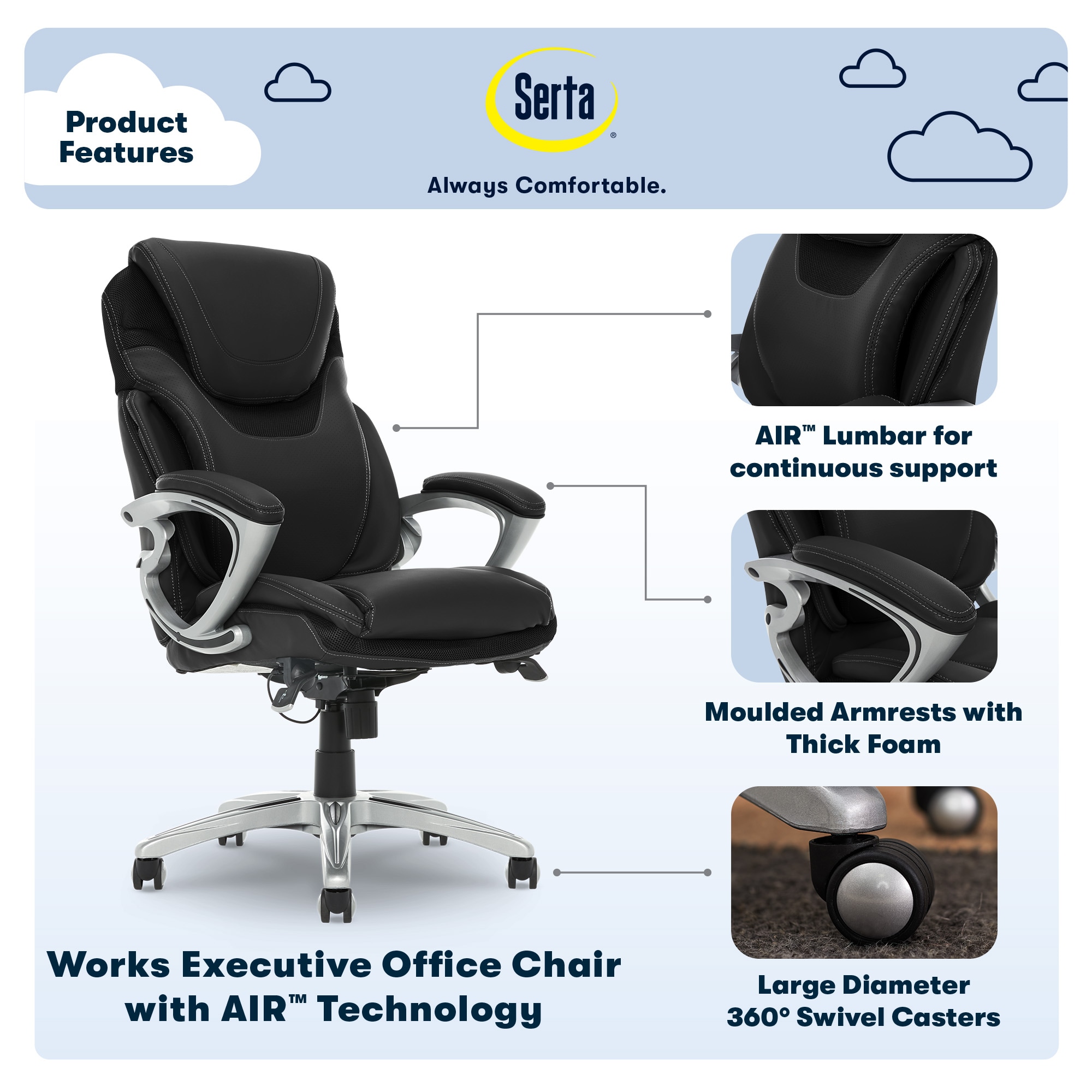 Serta 43807A Office-Chairs - View #4