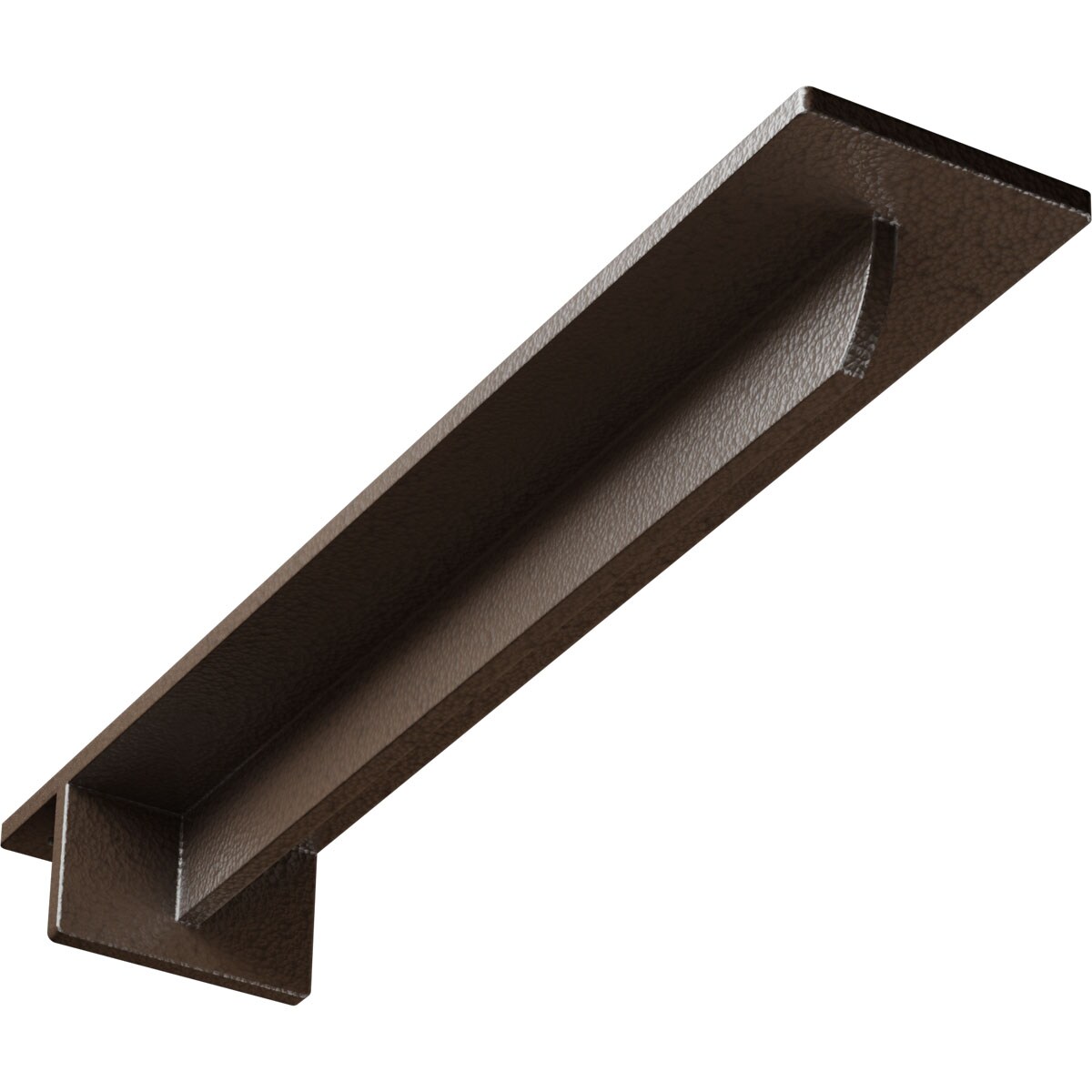 Ekena Millwork BKTM03X16X02HEHBR Heaton Hidden 16-in x 3-in x 2-in Brown Steel Countertop support bracket