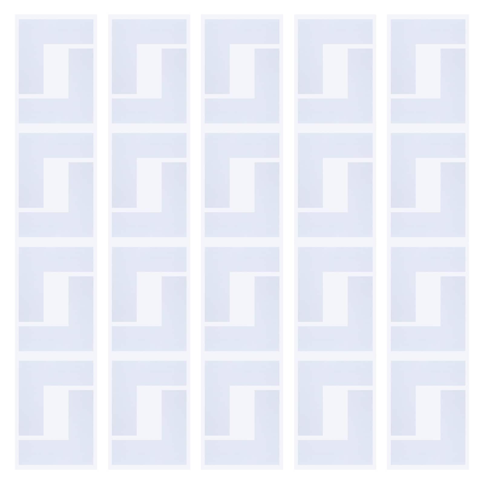PATIKIL 5S Location Marking Corner 64pcs 6 x 6 x 2 Inch PVC L-Shape Floor Marking Tape Workplace Floor Organization Markers for Office Warehouse Desk Table Top White #S26042801UX4848