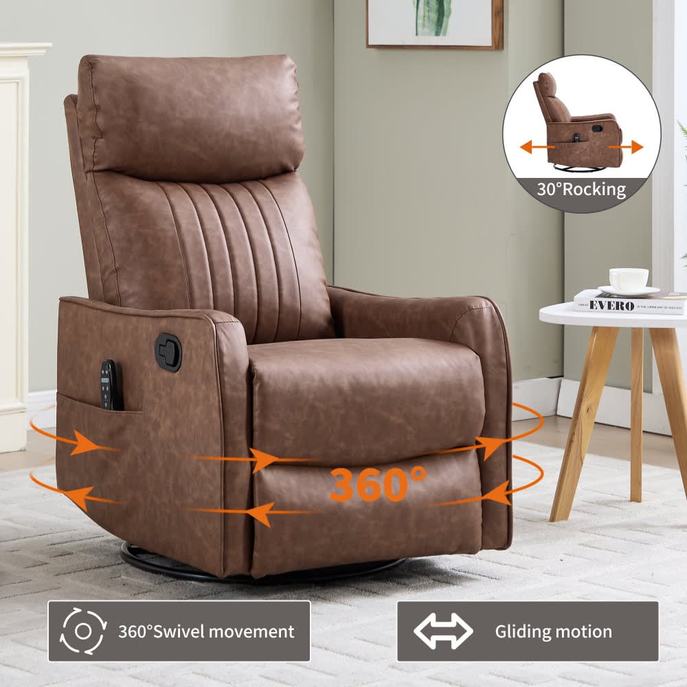 Coolbibila ATLAS-RECLINER-BROWN chairs - View #4