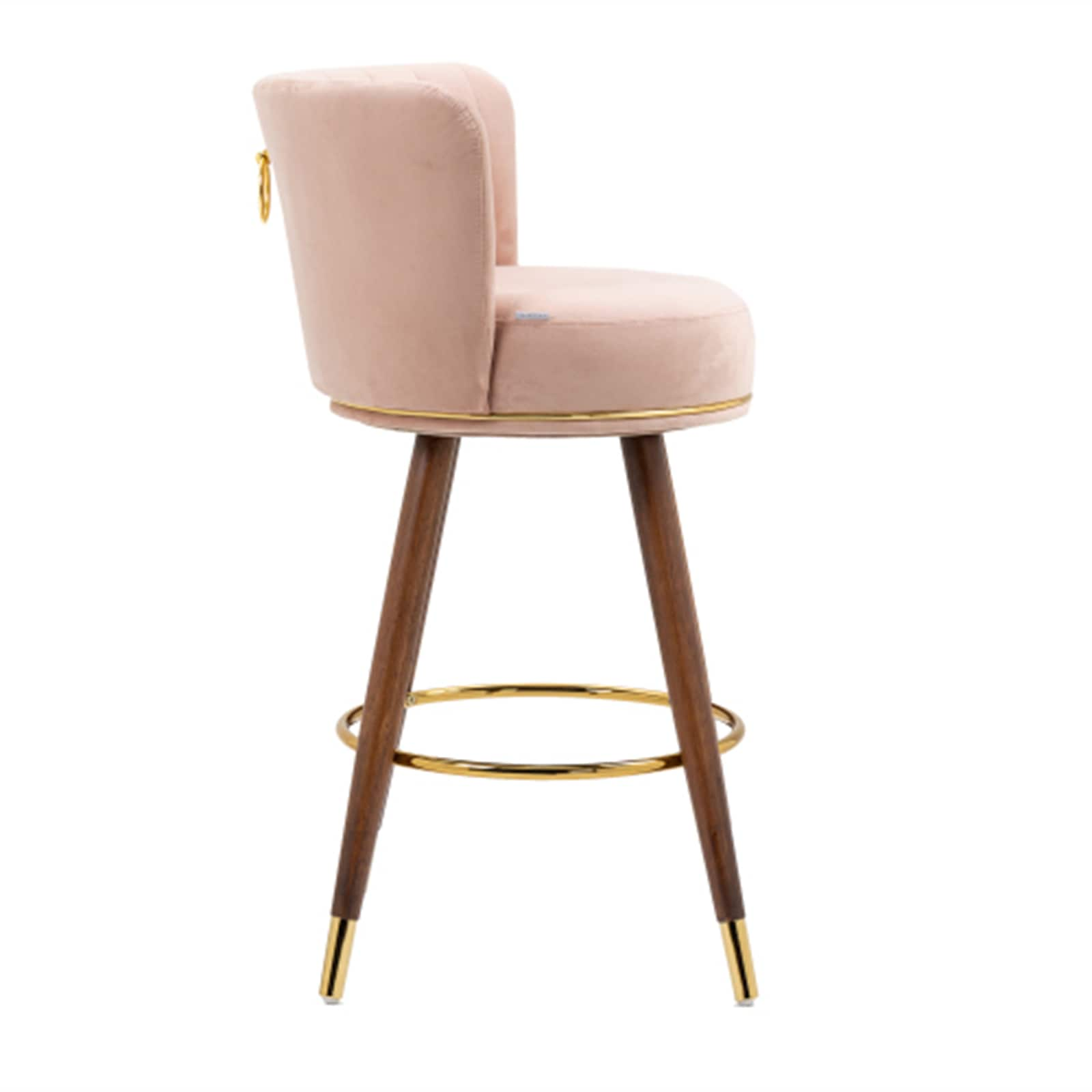 Pink upholstered stool hot sale