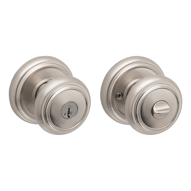 Prestige Alcott Satin Nickel Bed/Bath Door Knob (4-Pack) Prestige Alcott Satin Nickel Bed/Bath Door Knob (4-Pack)