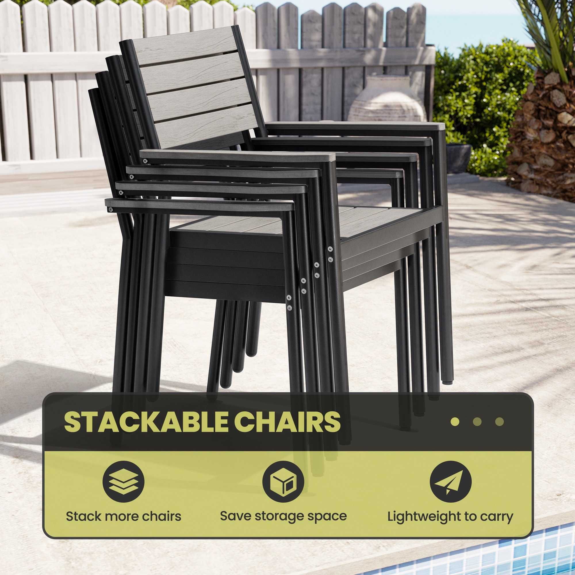 Crestlive Products CL-DC038GRY-2 Patio-Chairs - View #4