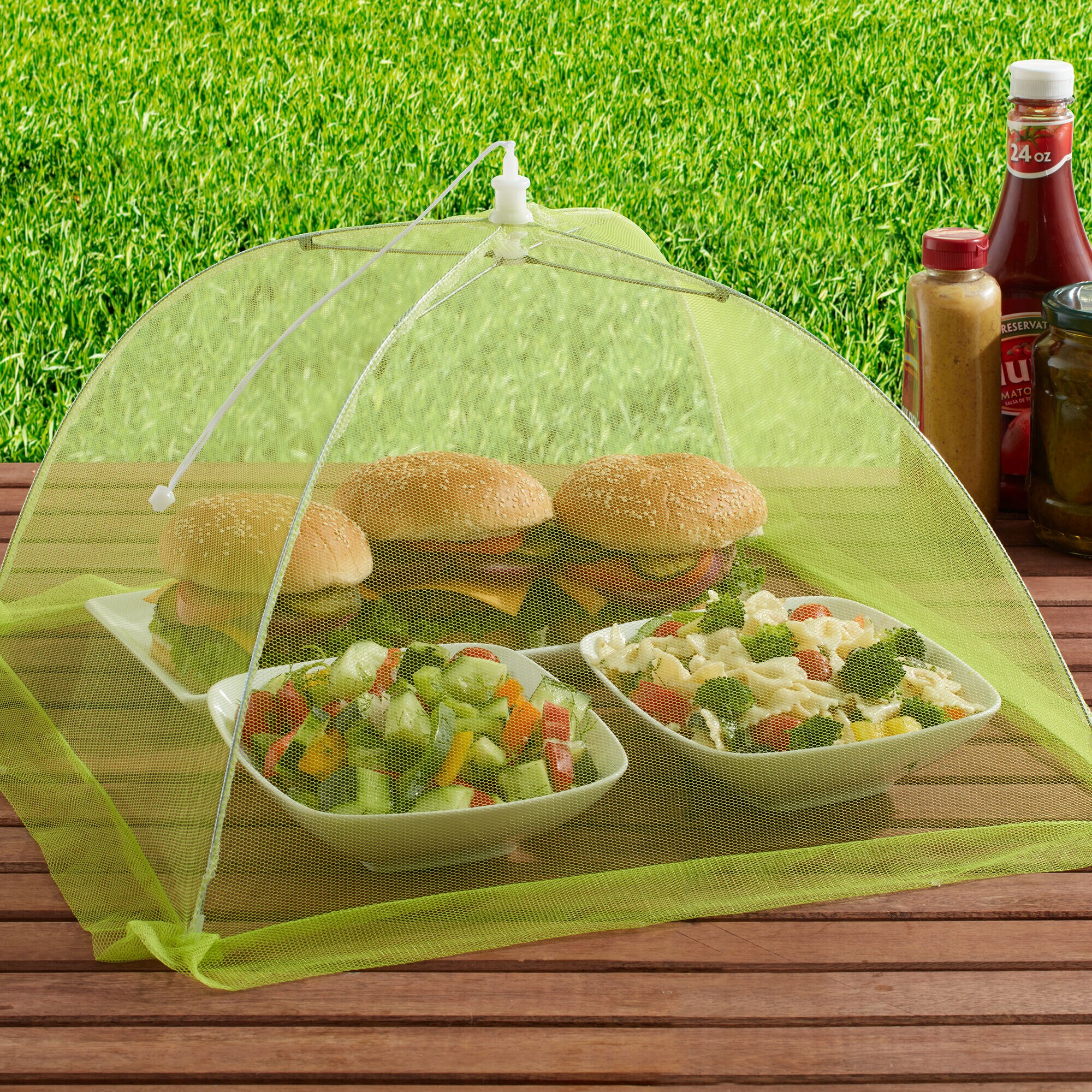 Mr. Bar-B-Q White Polyester Food Cover in the Serveware Accessories  department at