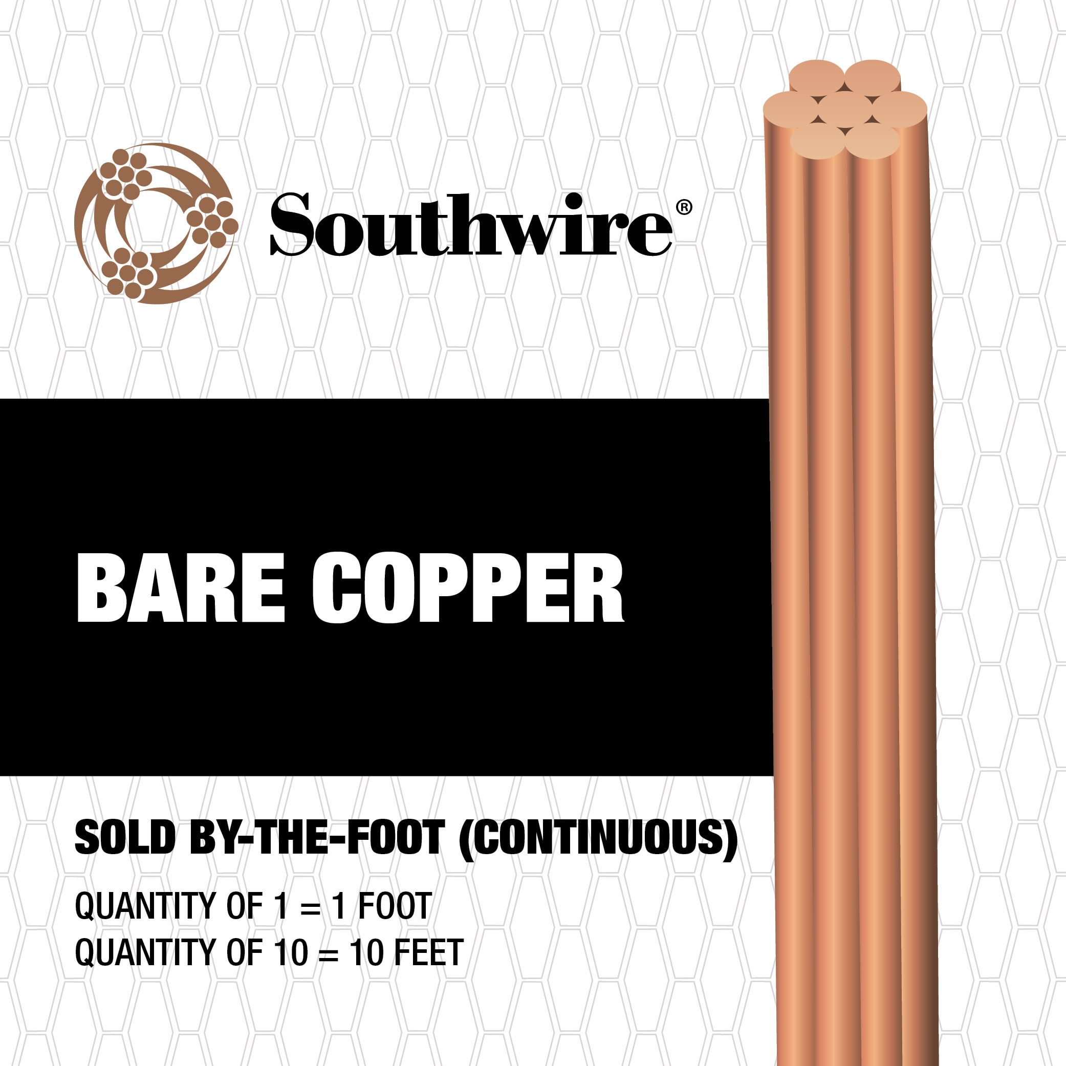 Copper Ground Wire, 6 Gaugeper ft