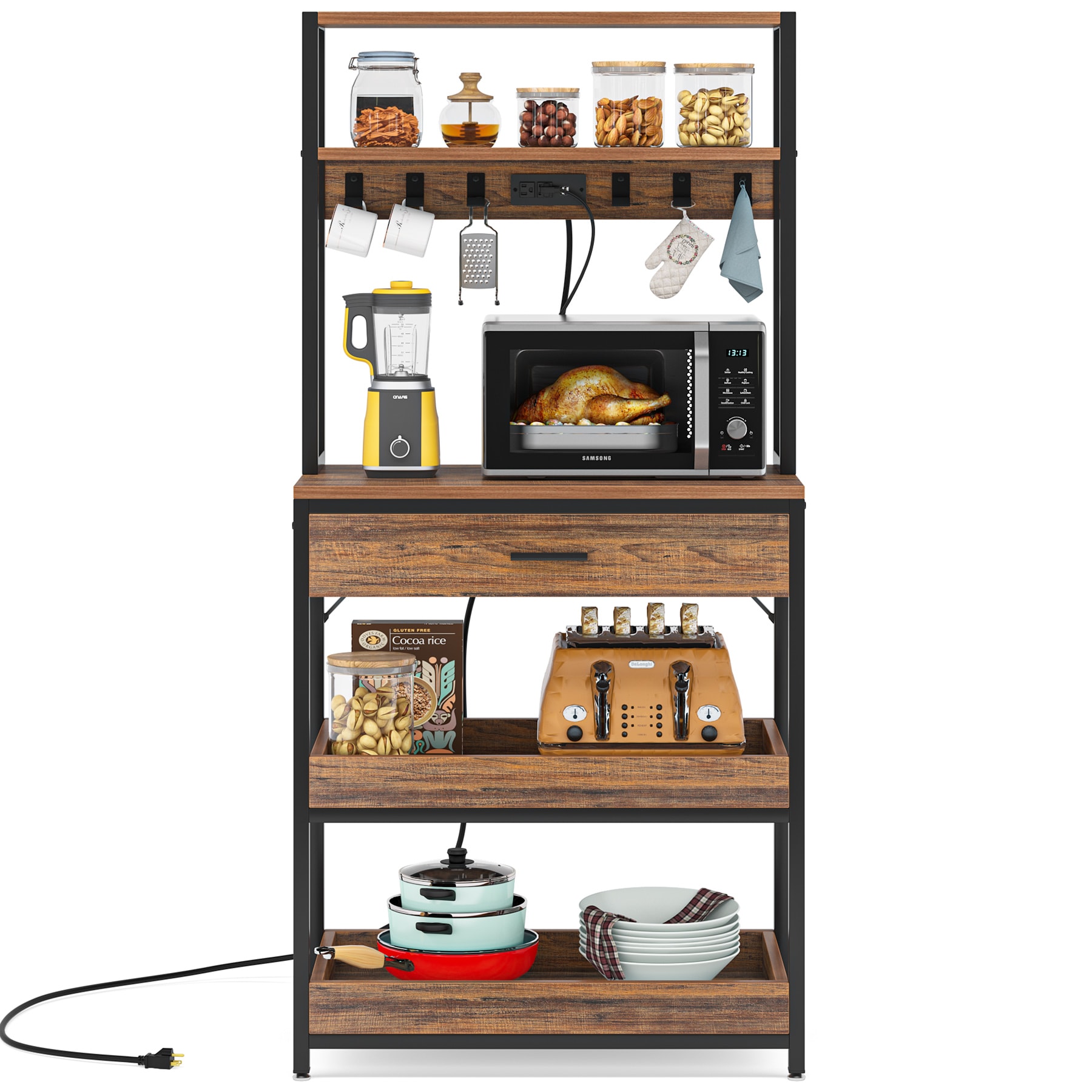 Tribesigns HOGA-JW0187 Dining-Kitchen-Storarge - View #2