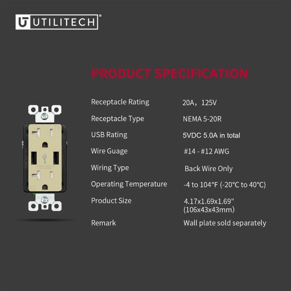 Utilitech R1820D50AA-IV6 receptacles - View #6