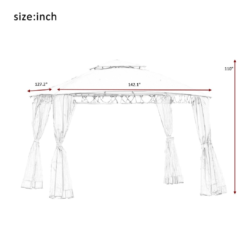CASAINC CS-ORUS-524BE Wood-Resin-Gazebos - View #5