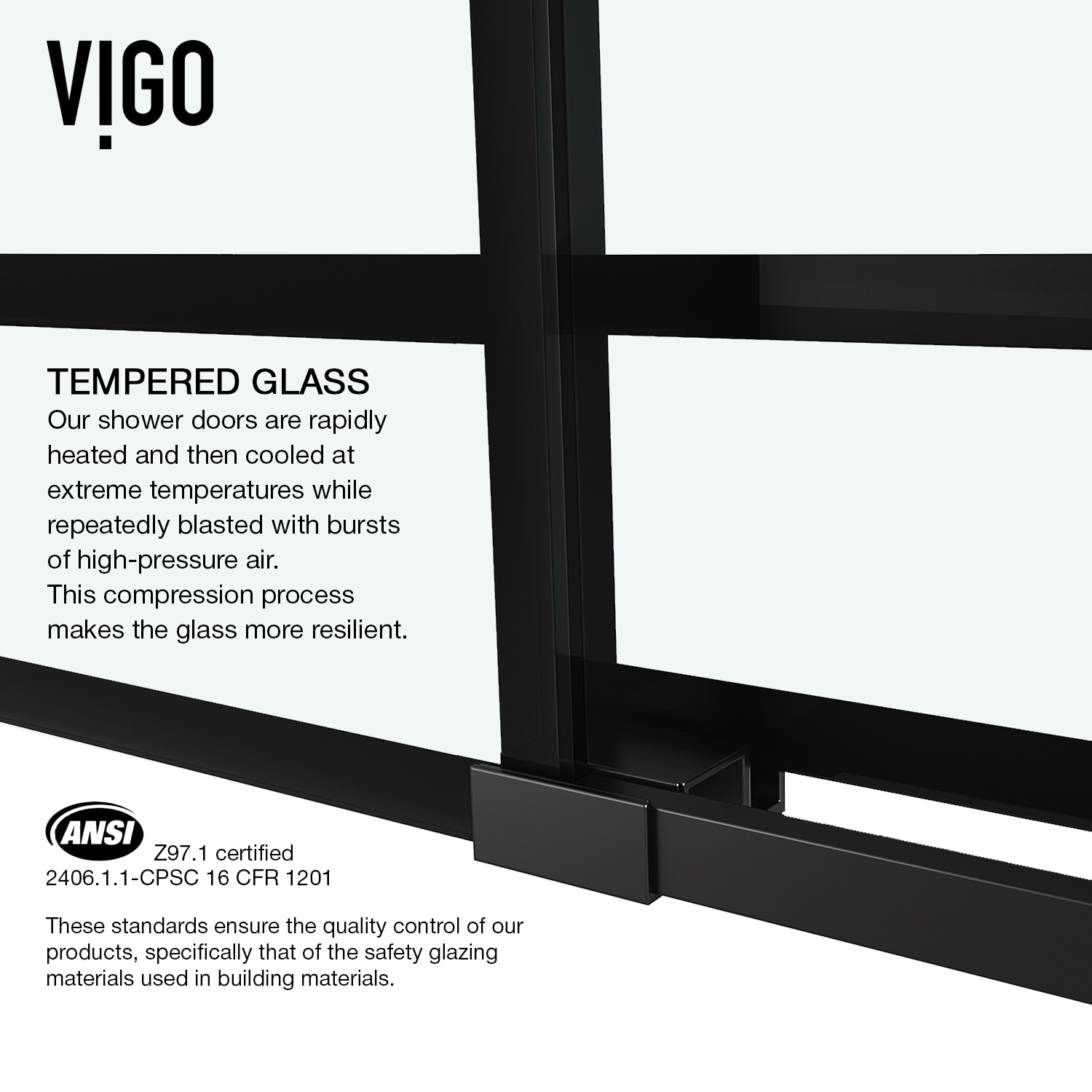 VIGO VG6041MBSCL6066 Bathtub-Doors - View #10