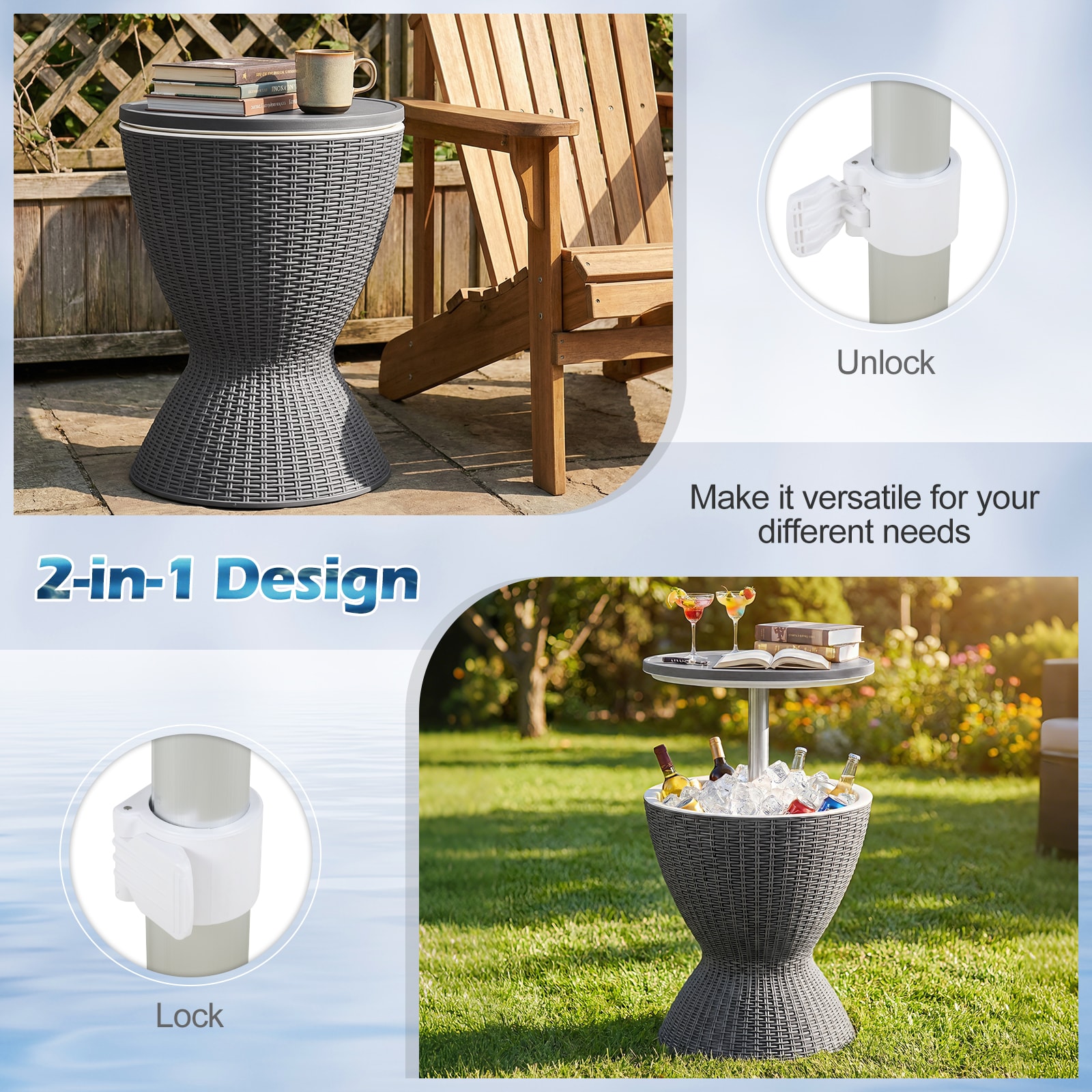 Ayelon FG70810GR Patio-Tables - View #5