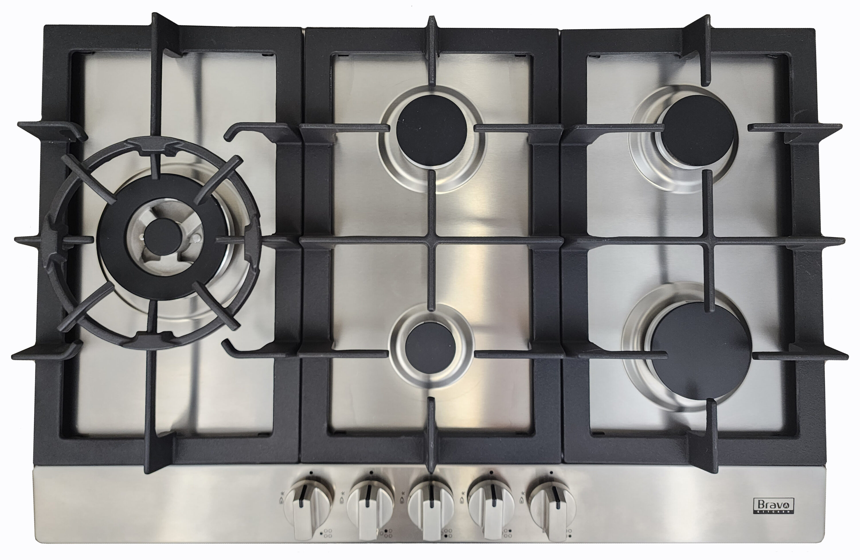BRAVO KITCHEN BV301CG 30-in 5 burners Stainless steel Gas Cooktop