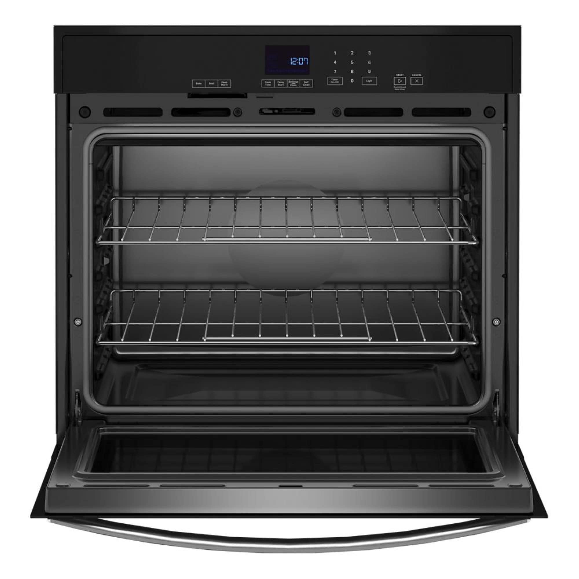 Whirlpool 27 Self-Cleaning Convection Air Fry Convection Smart Microwave  Wall Oven Combo in Black
