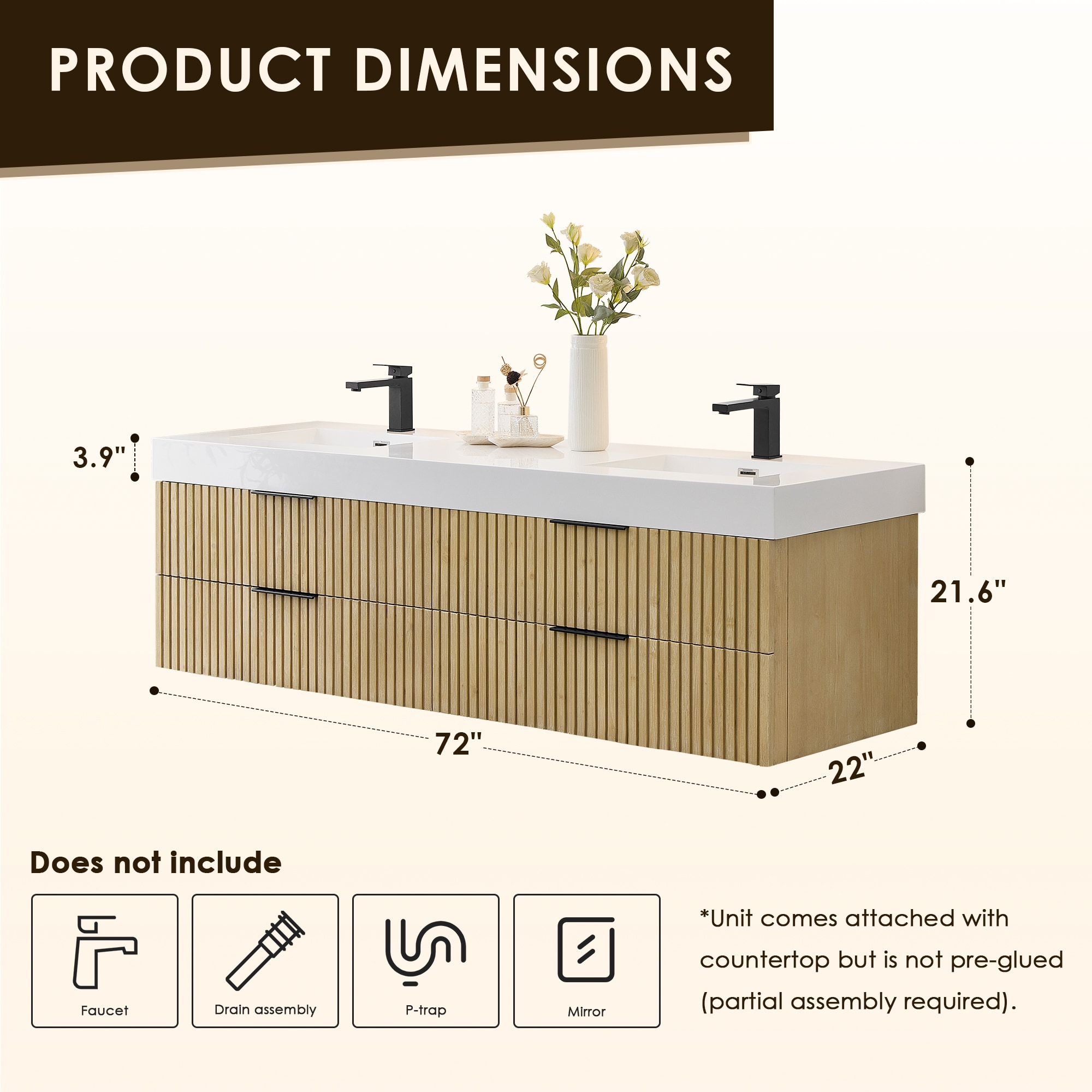 Altair 563072-NB-WH-NM Bath-Vanity-Combo - View #9