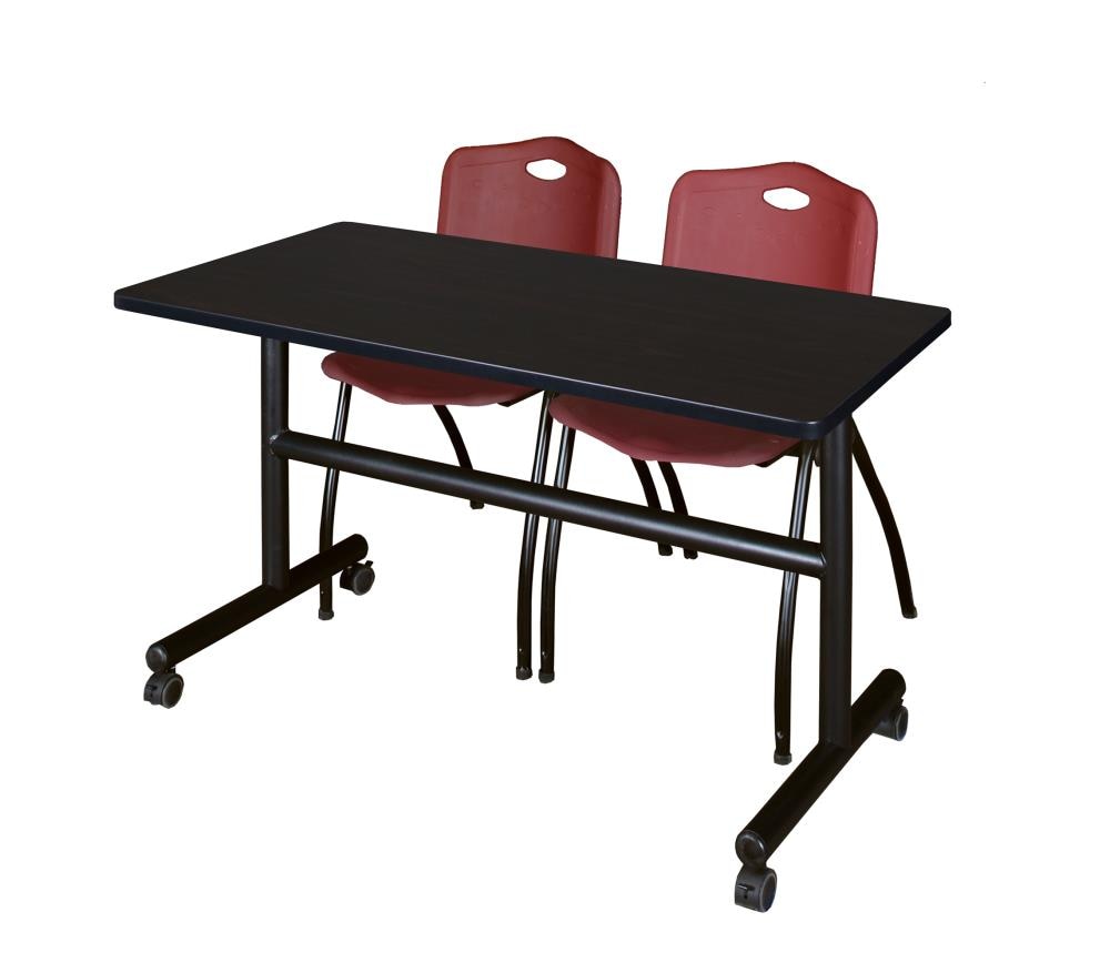 Regency MKFT4824MW47BY Training Brown 4-Person Training Table (48-in W x 29-in H)