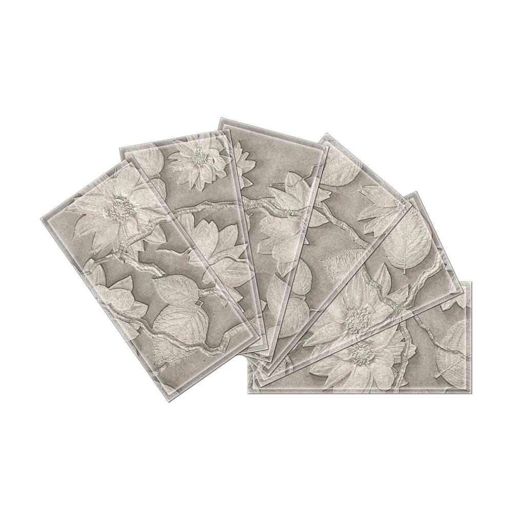 Instant Mosaic 5730101 Upscale Designs 64-Pack Multicolor 3-in x 6-in Glossy Glass Random Wall Tile