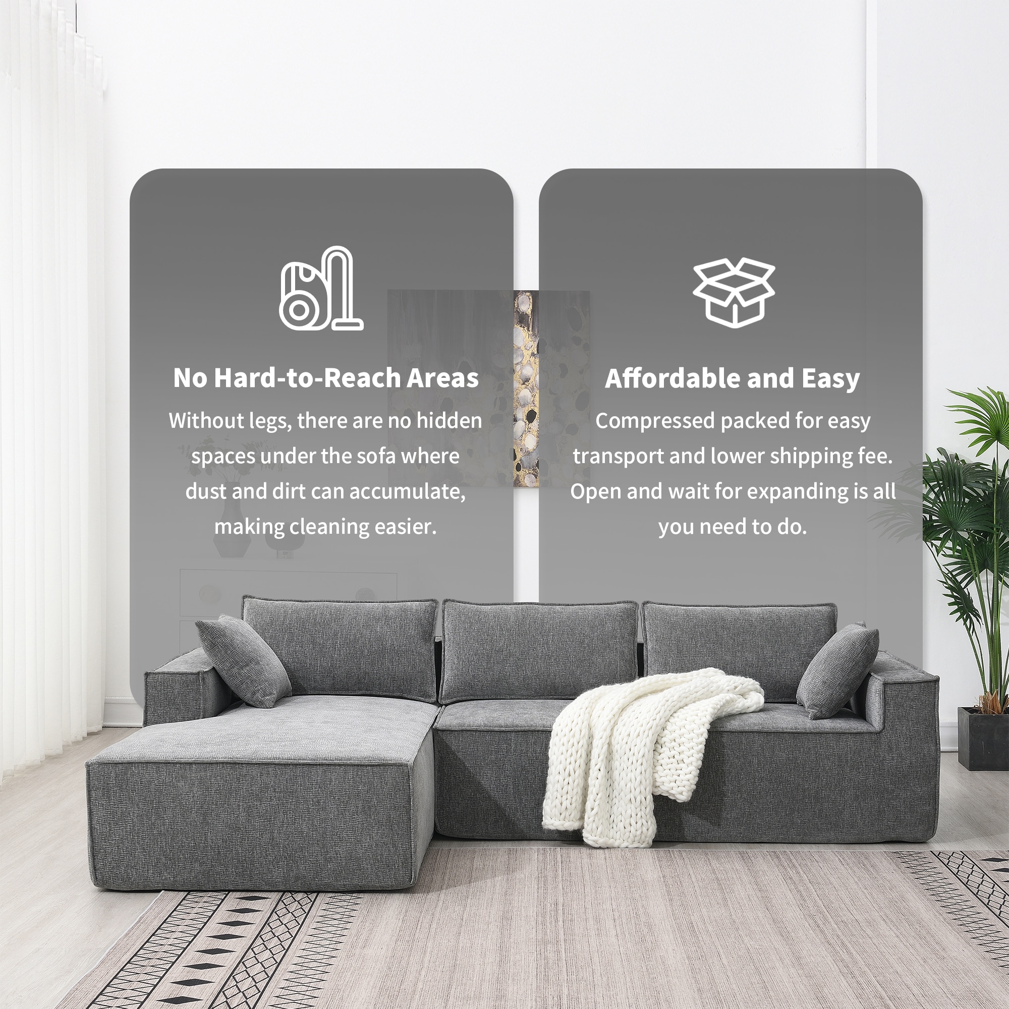 ModernLuxe N723S9587G Sofas-Loveseats - View #5
