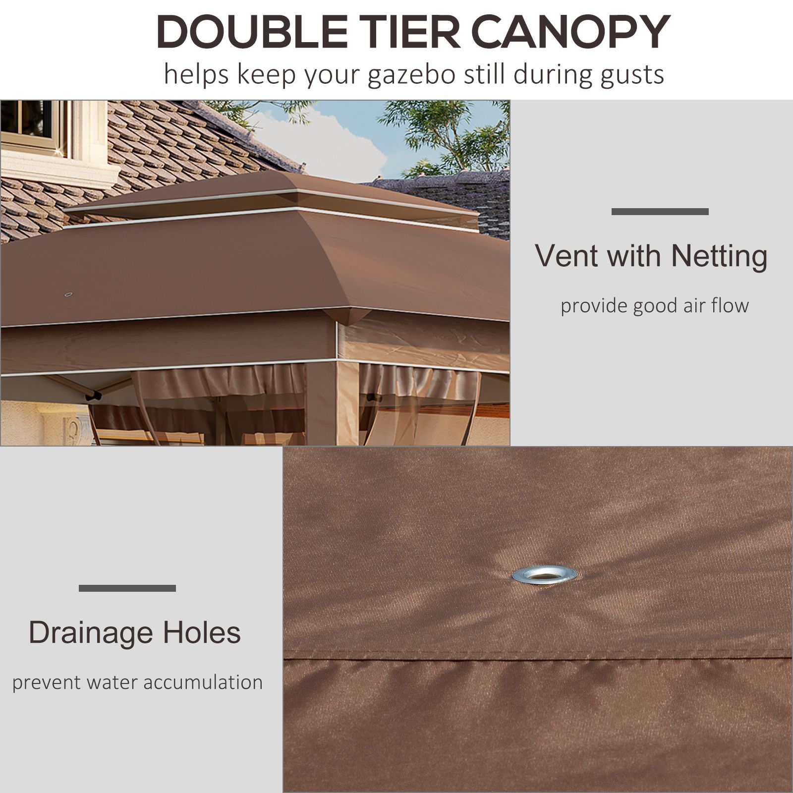 Wudkey L4-CY6V6Z Wood-Resin-Gazebos - View #4