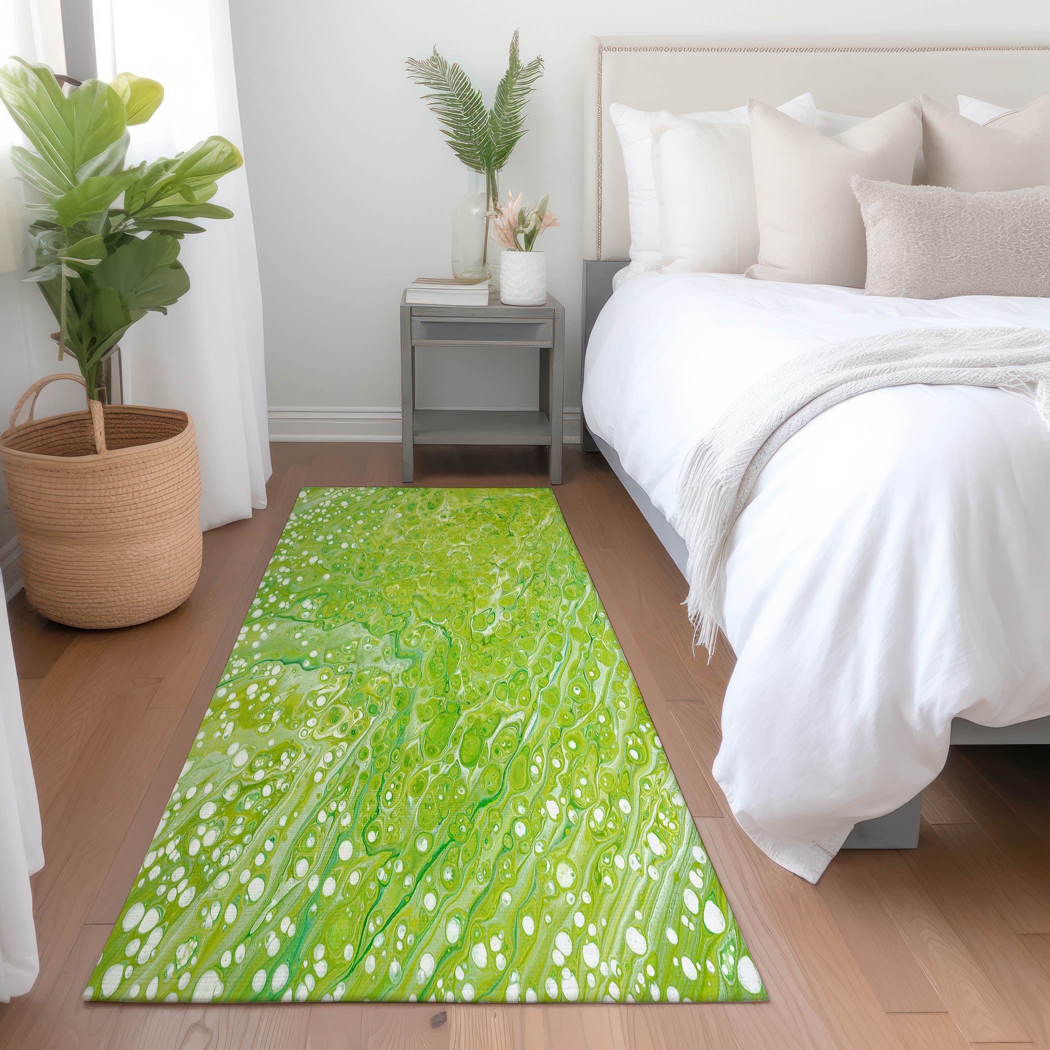 Addison Rugs AMF50CL2X8 Mayfield AMF50CL 2 x 7 (ft) Loomed Polyester Clover Rectangular Indoor Abstract Machine washable Runner rug