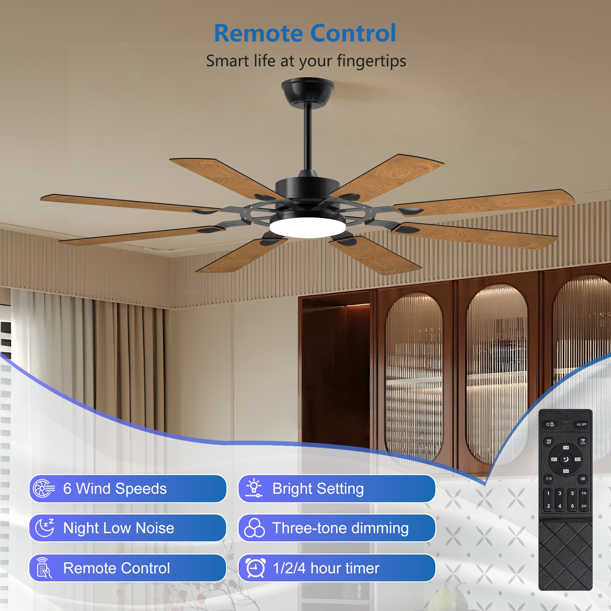 Trivework ZLD60-P1BJH Ceiling-Fans - View #3