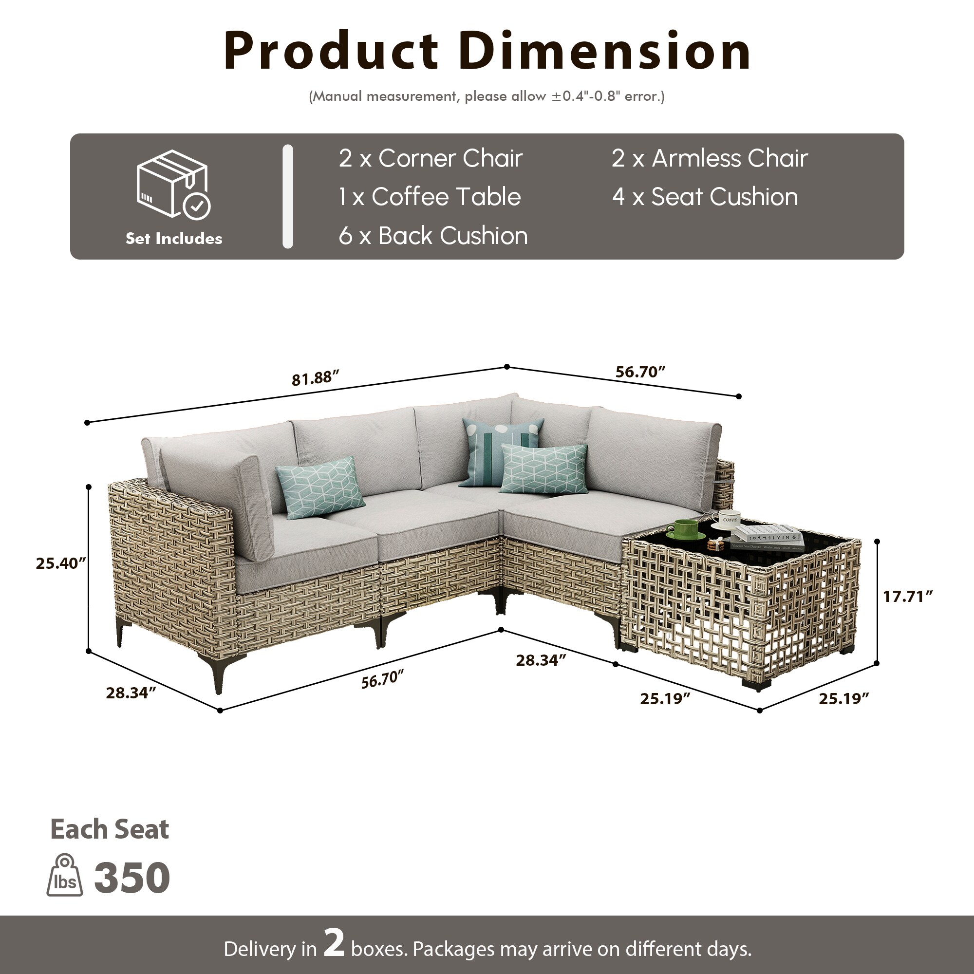 XIZZI XISKT4052-2 Patio-Sofas-Daybeds - View #7