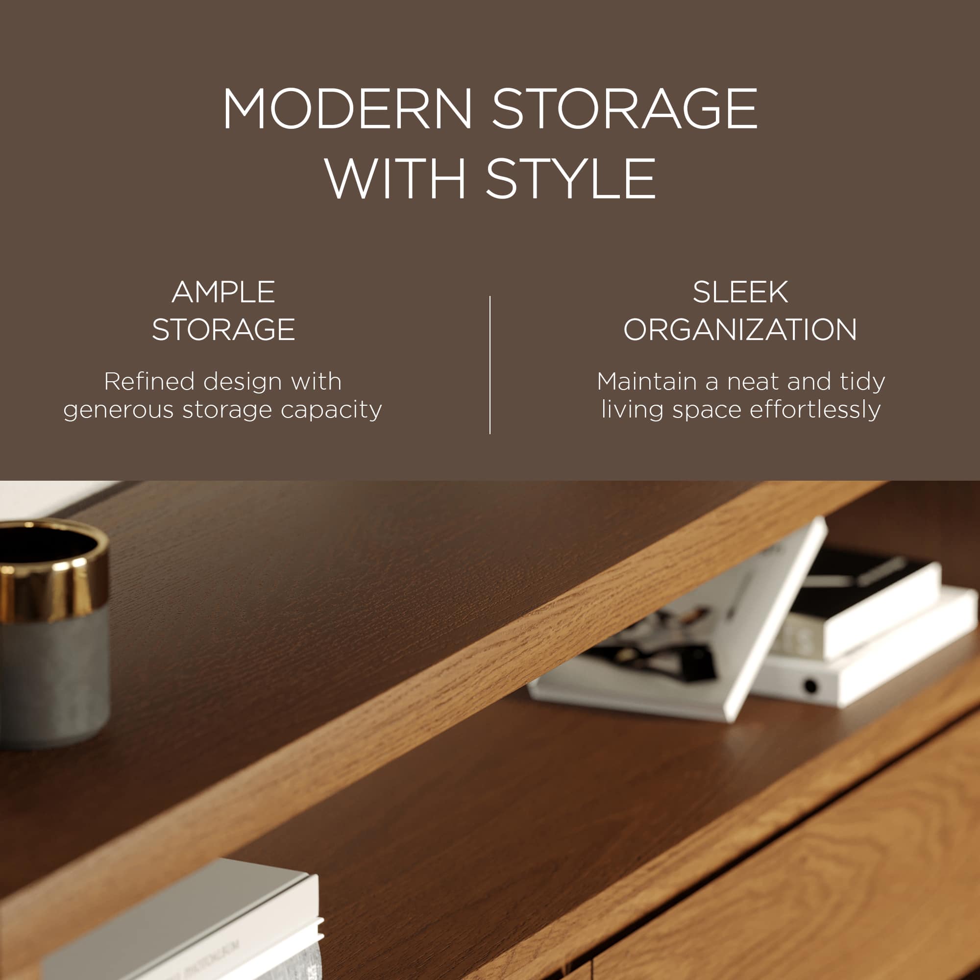 Maven Lane ML354302-WTV-BR Gaming-Storage - View #3