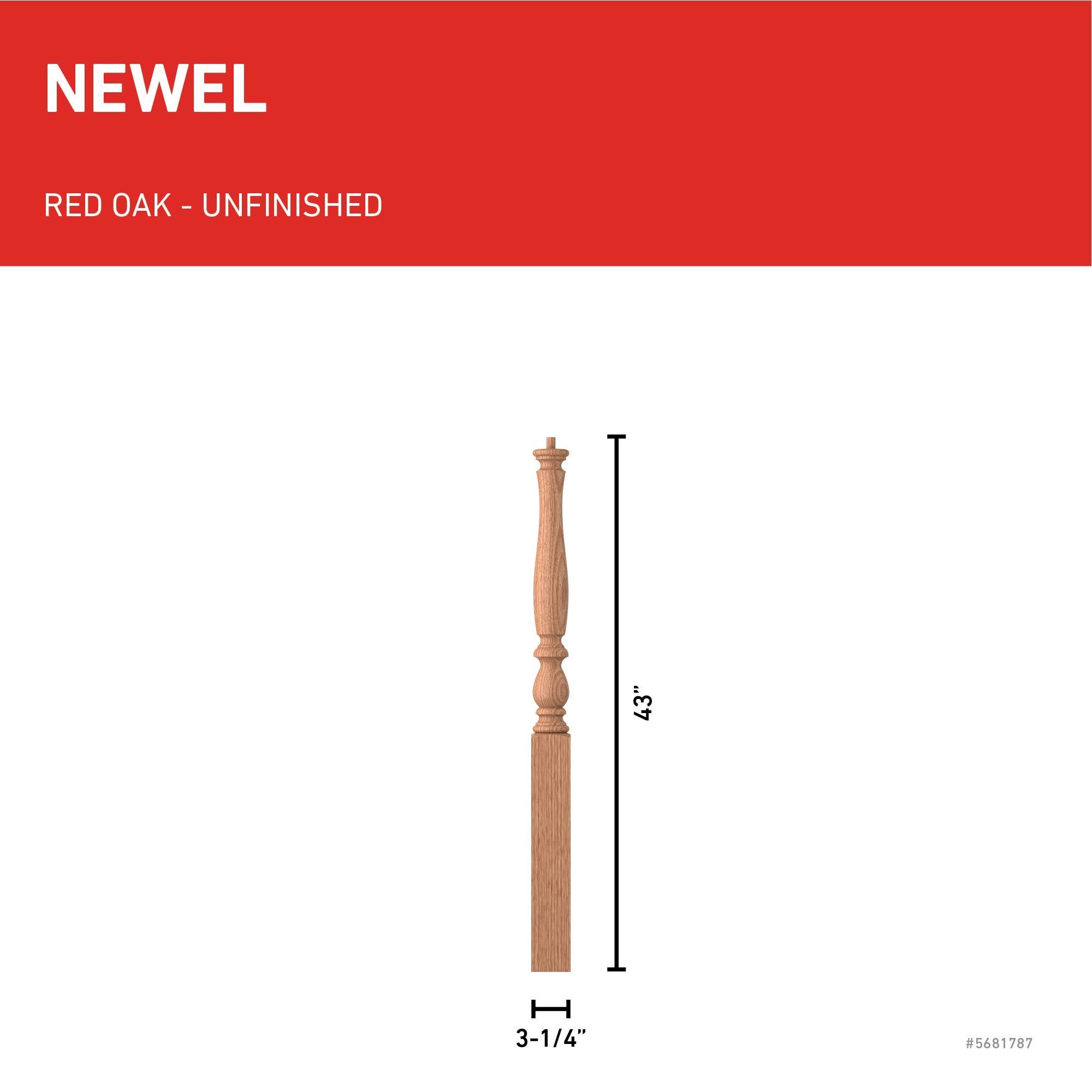 L.J. Smith Stair Systems LJP-3910-O Interior-Stairpart-Newel-Posts - View #3