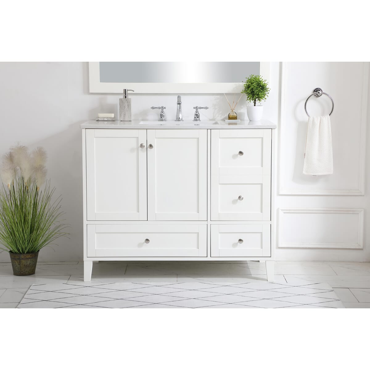 Simply Living Home SLVF54042WH Bath-Vanity-Combo - View #2
