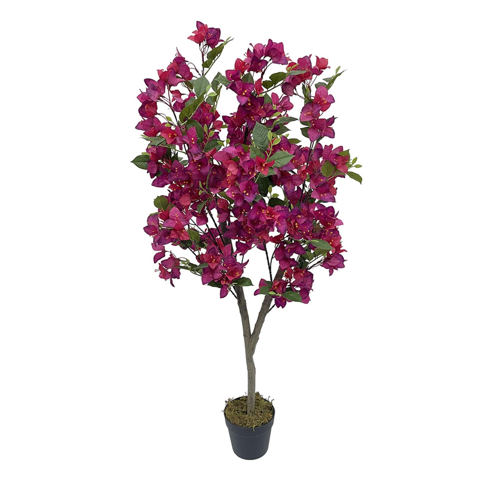 Armen Living WLS-FQZOL-WQ8B77J3 3.94FT Artificial Bougainvillea Tree Green Plant With Bendable Branches And Stems Photography Studio Atmosphere Decoration Landscape Artificial Plum Blossom