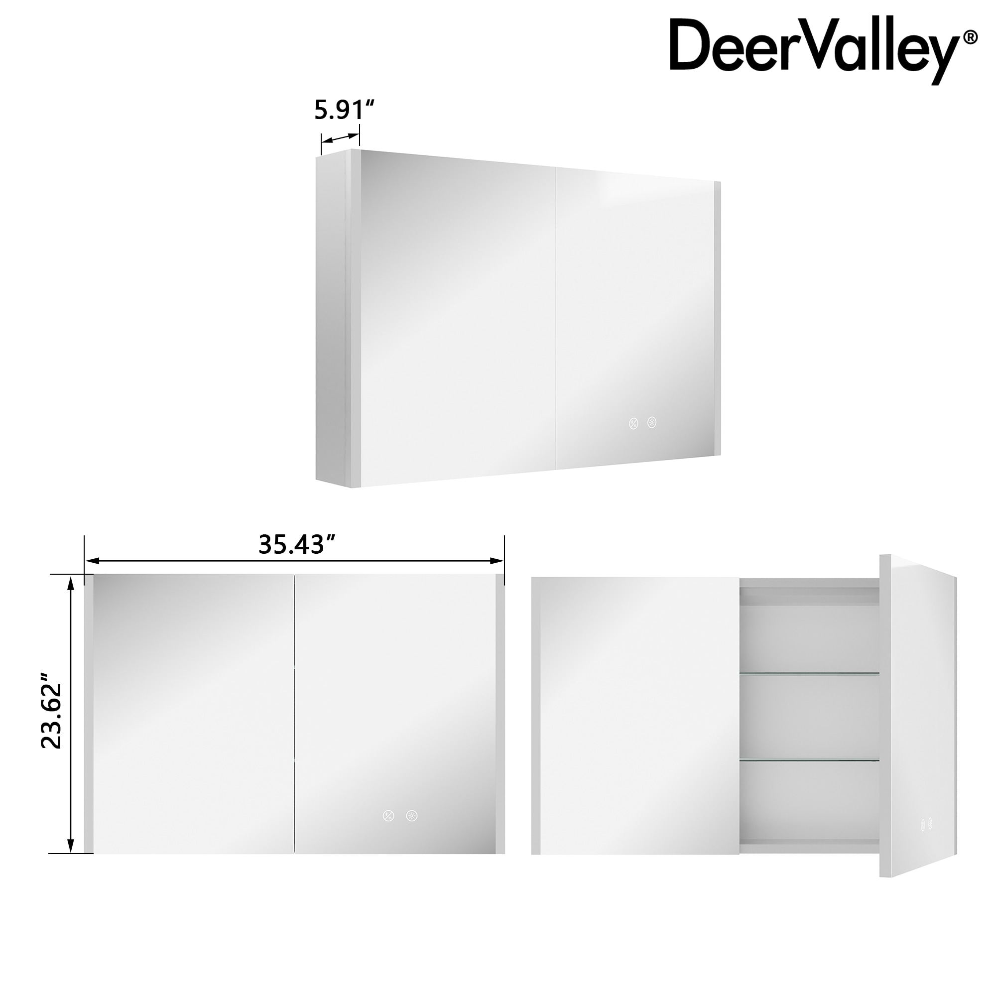 DeerValley DV-1VM0240 Framed-Bath-Mirrors - View #12