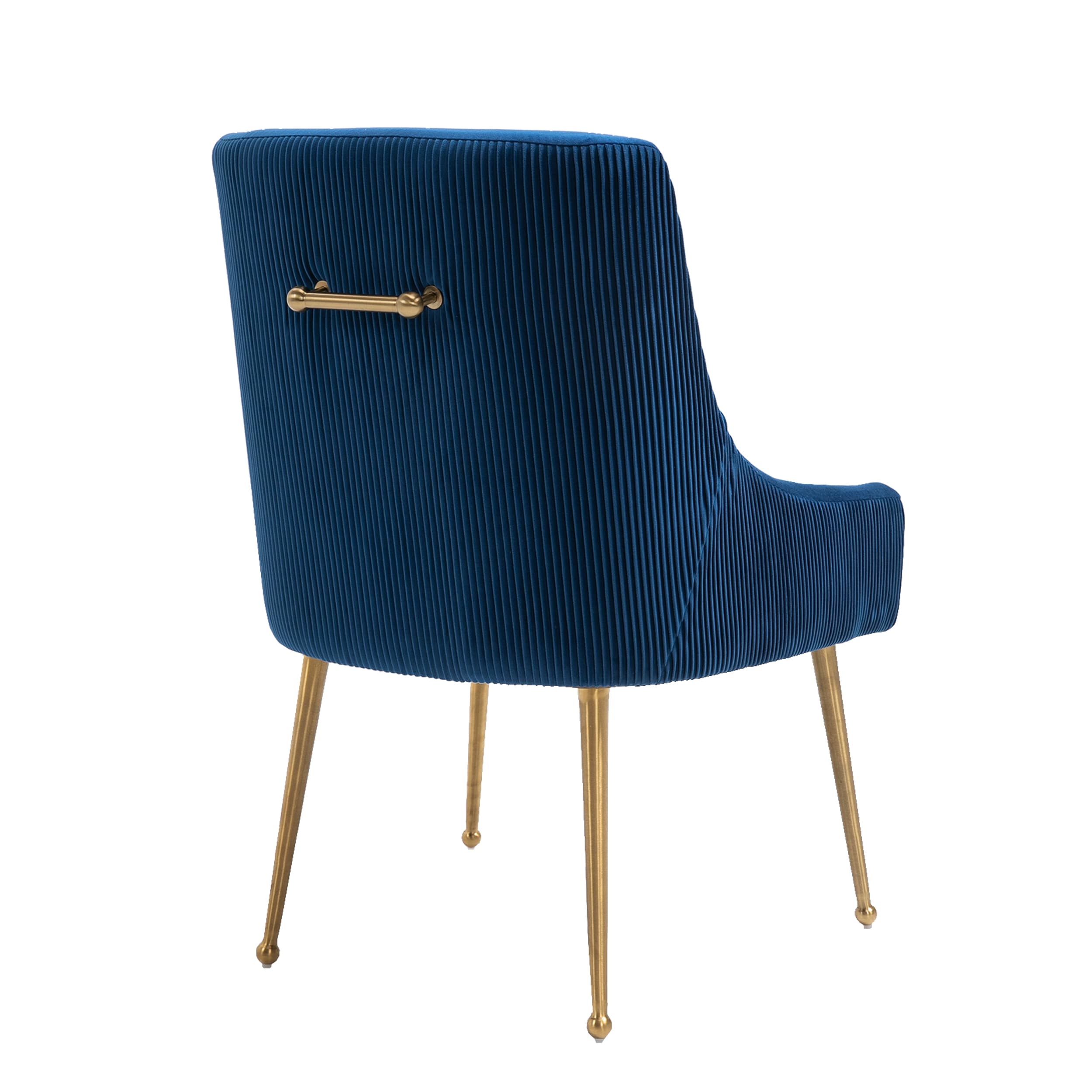 vella velvet upholstered side chair