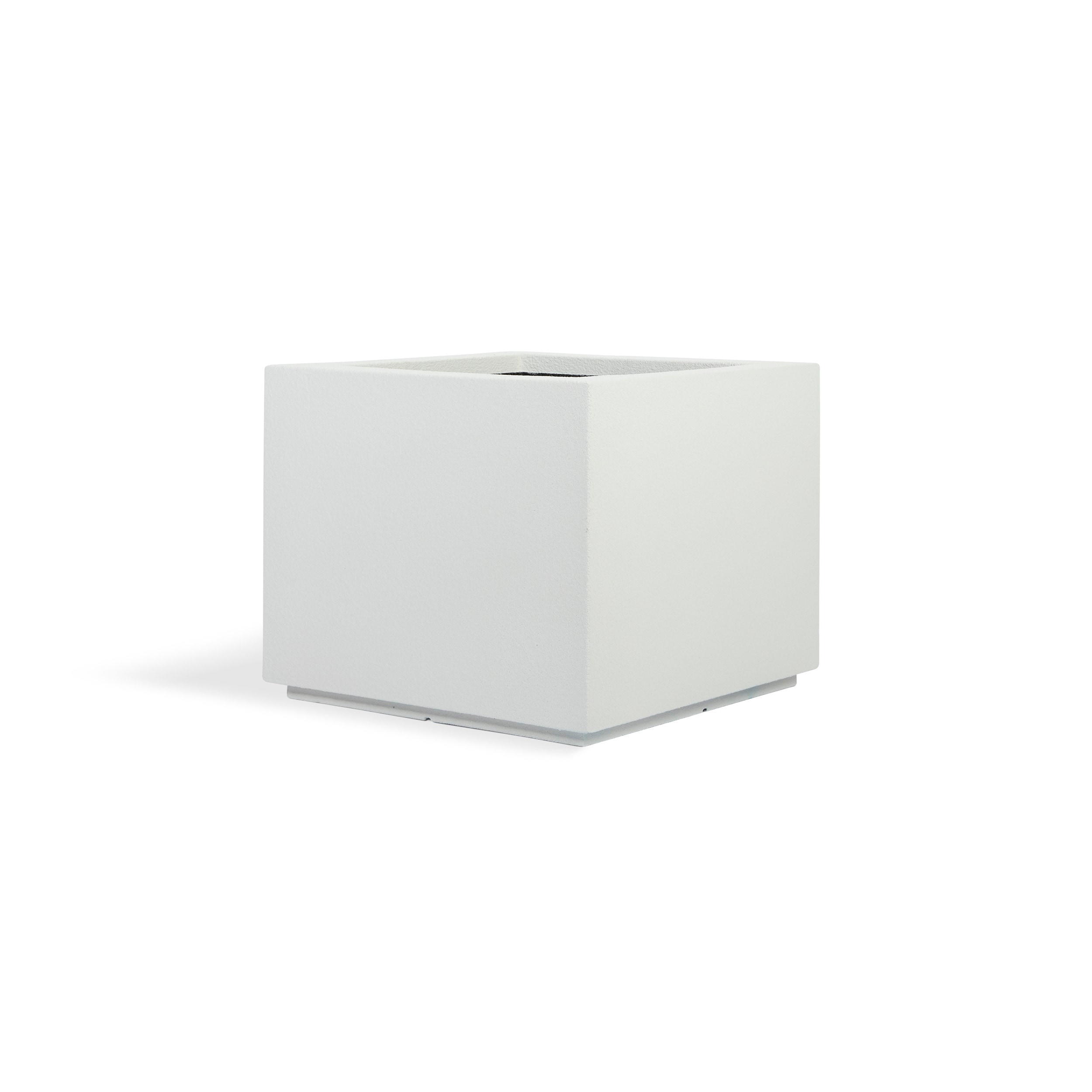 PolyStone Planters 3001 Square 23.0-Inches W Extra Large White Mixed/Composite Outdoor Planter with Drainage Holes