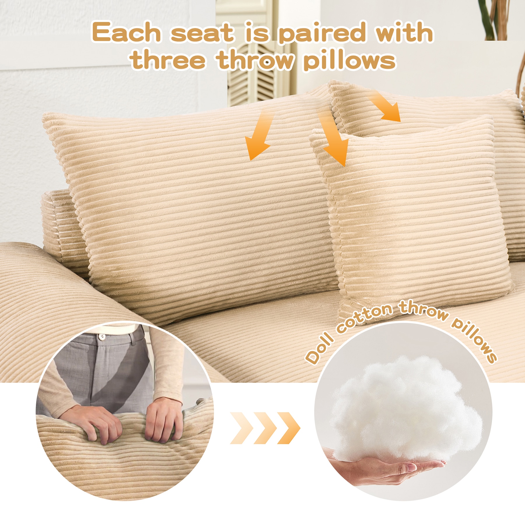 SINOFURN SYA020363BG Sofas-Loveseats - View #20