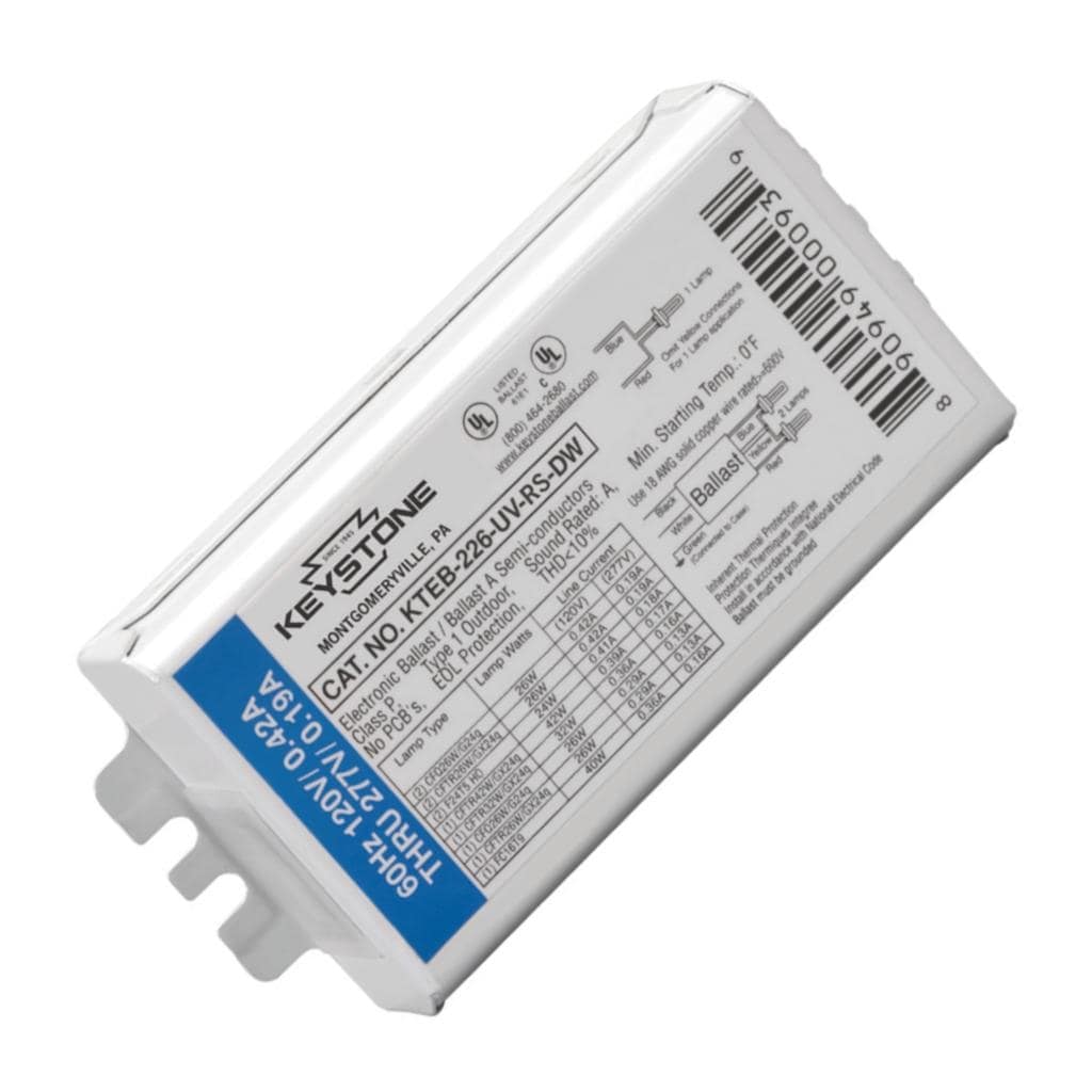 Keystone 335005 Compact fluorescent 2 -Bulb Commercial Fluorescent light ballast