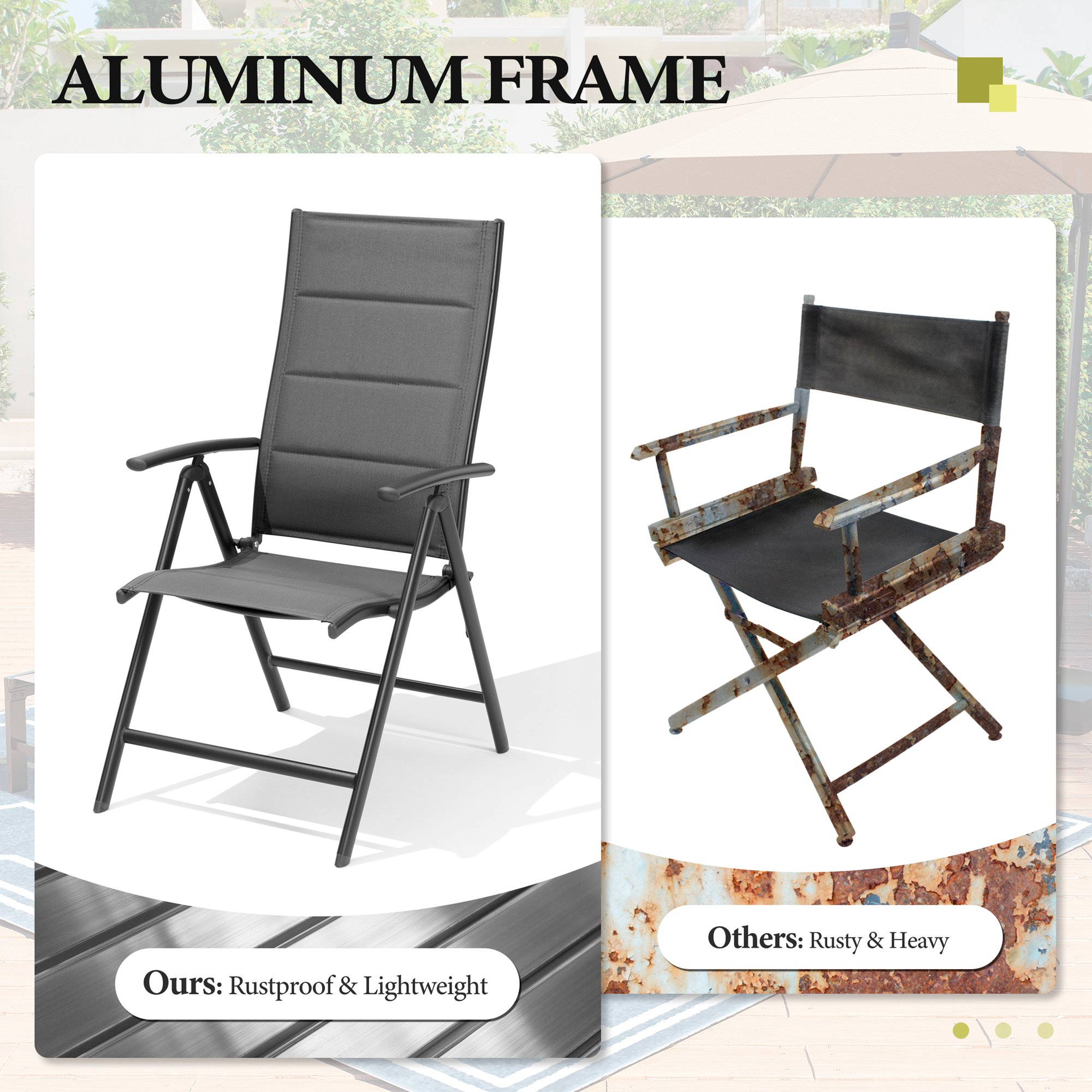 Crestlive Products CL-DC053DGY-2 Patio-Chairs - View #7