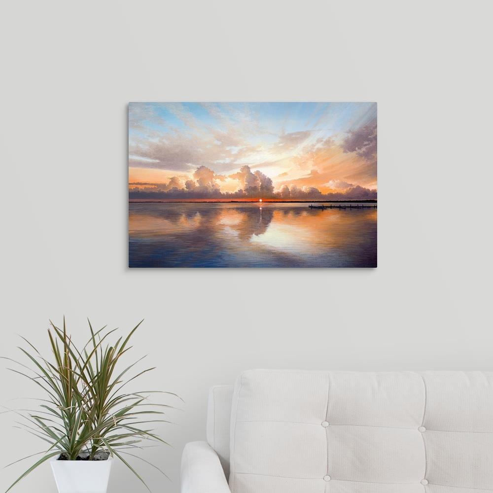 GreatBigCanvas Sunset Sunrise by Bruce Nawroc 16-in H x 24-in W ...